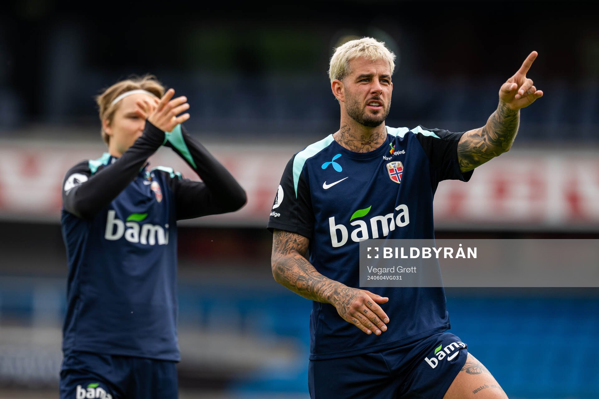 Aron Dønnum of the Norwegian national football team