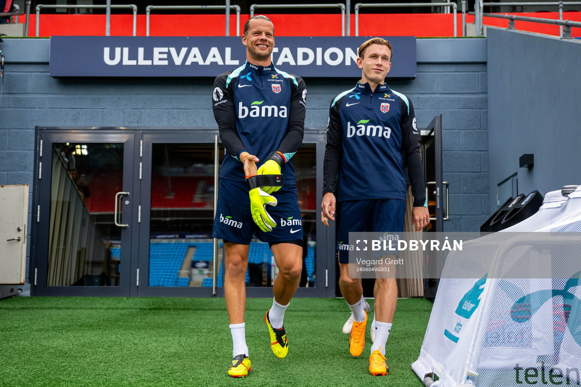 Goalkeeper Ørjan Håskjold Nyland and Marcus Holmgren