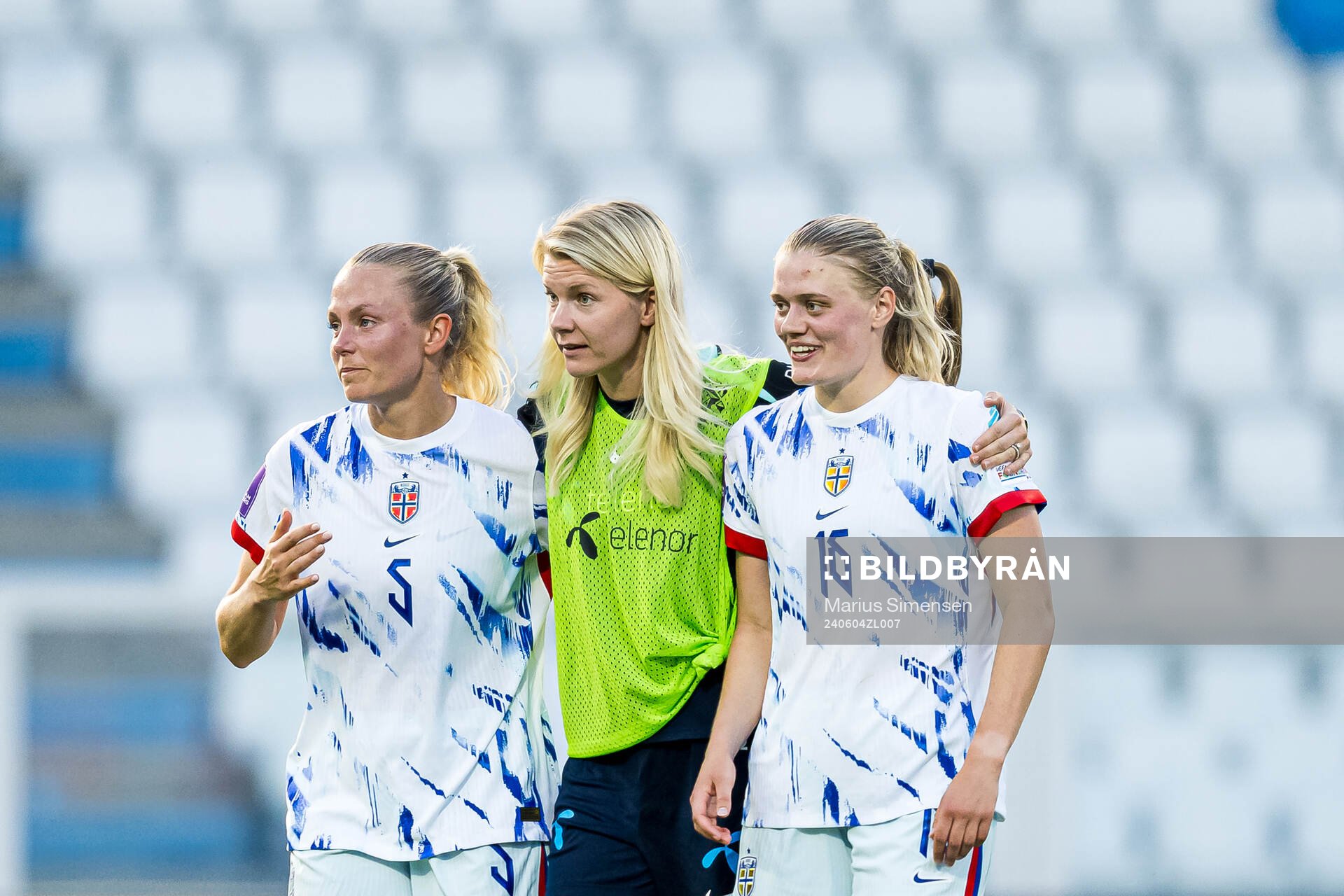Guro Bergsvand, Ada Stolsmo Hegerberg and Mathilde Harviken