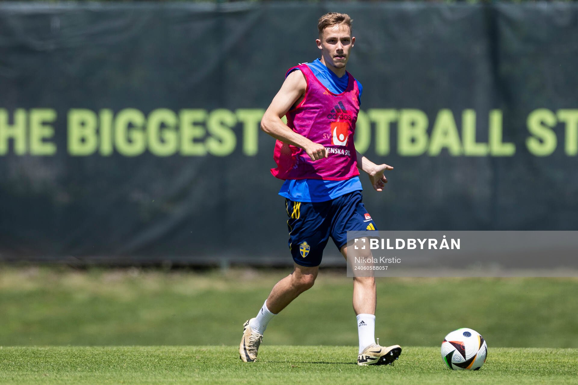 Jacob Ondrejka of the Swedish under-21 national football