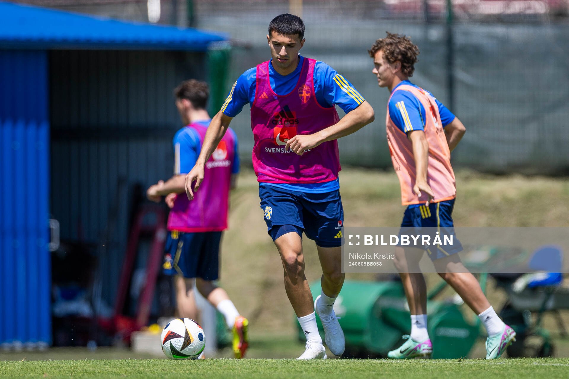 Emin Hasic of the Swedish under-21 national football team