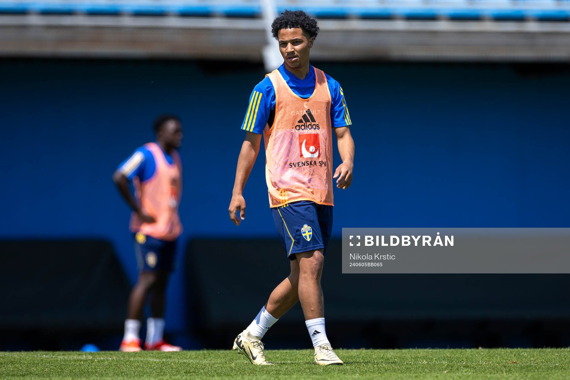 Momodou Sonko of the Swedish under-21 national football team