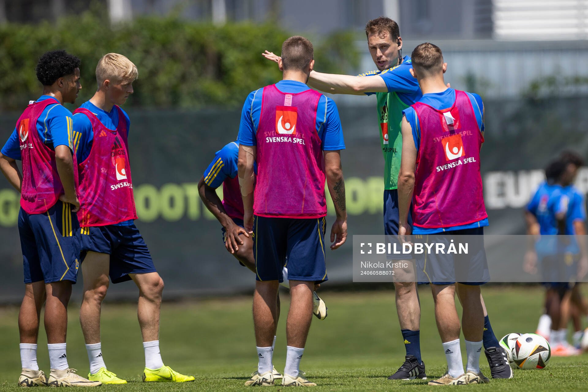 Head coach Daniel Bäckström of the Swedish under-21