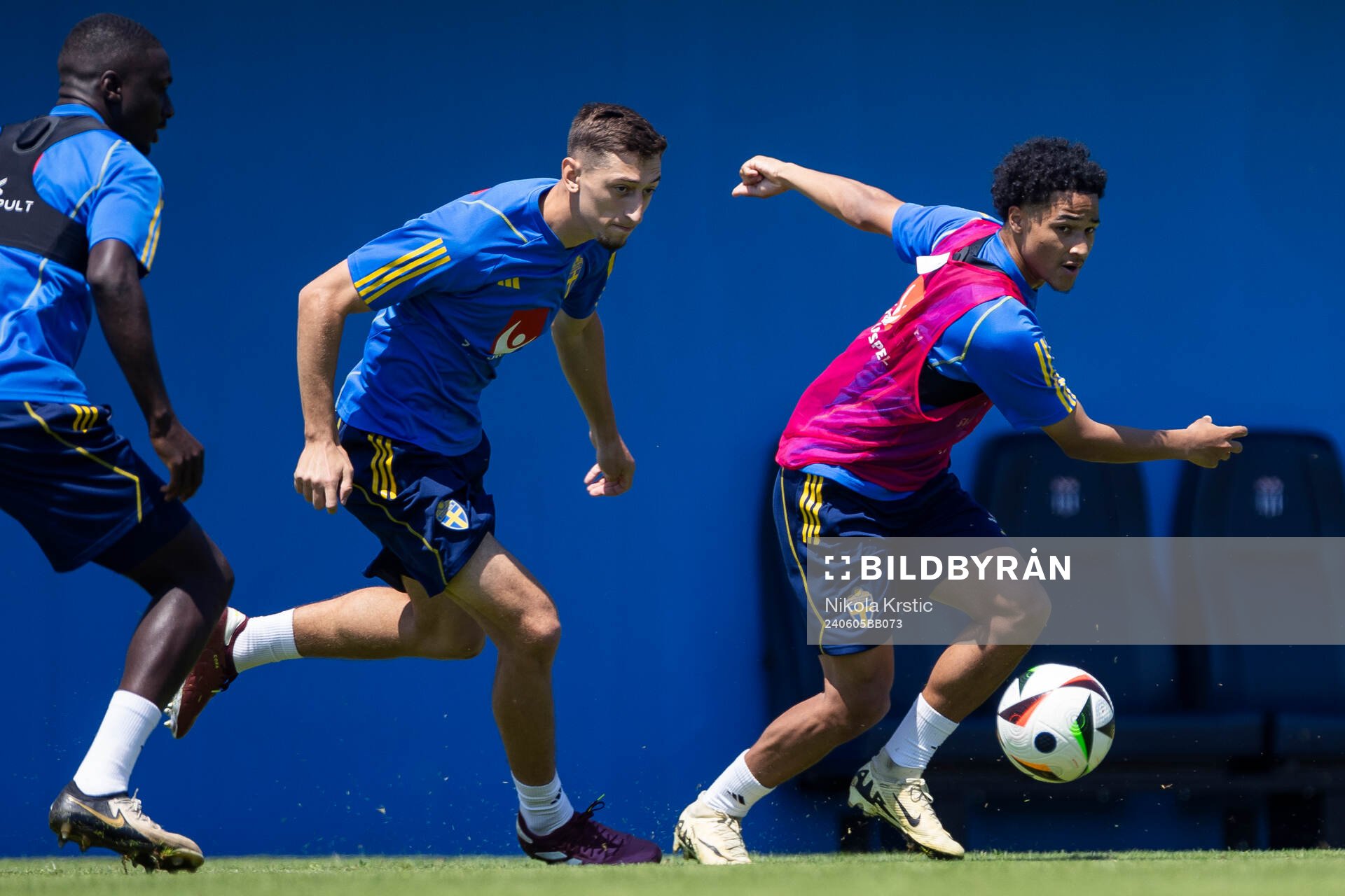 Momodou Sonko of the Swedish under-21 national football team