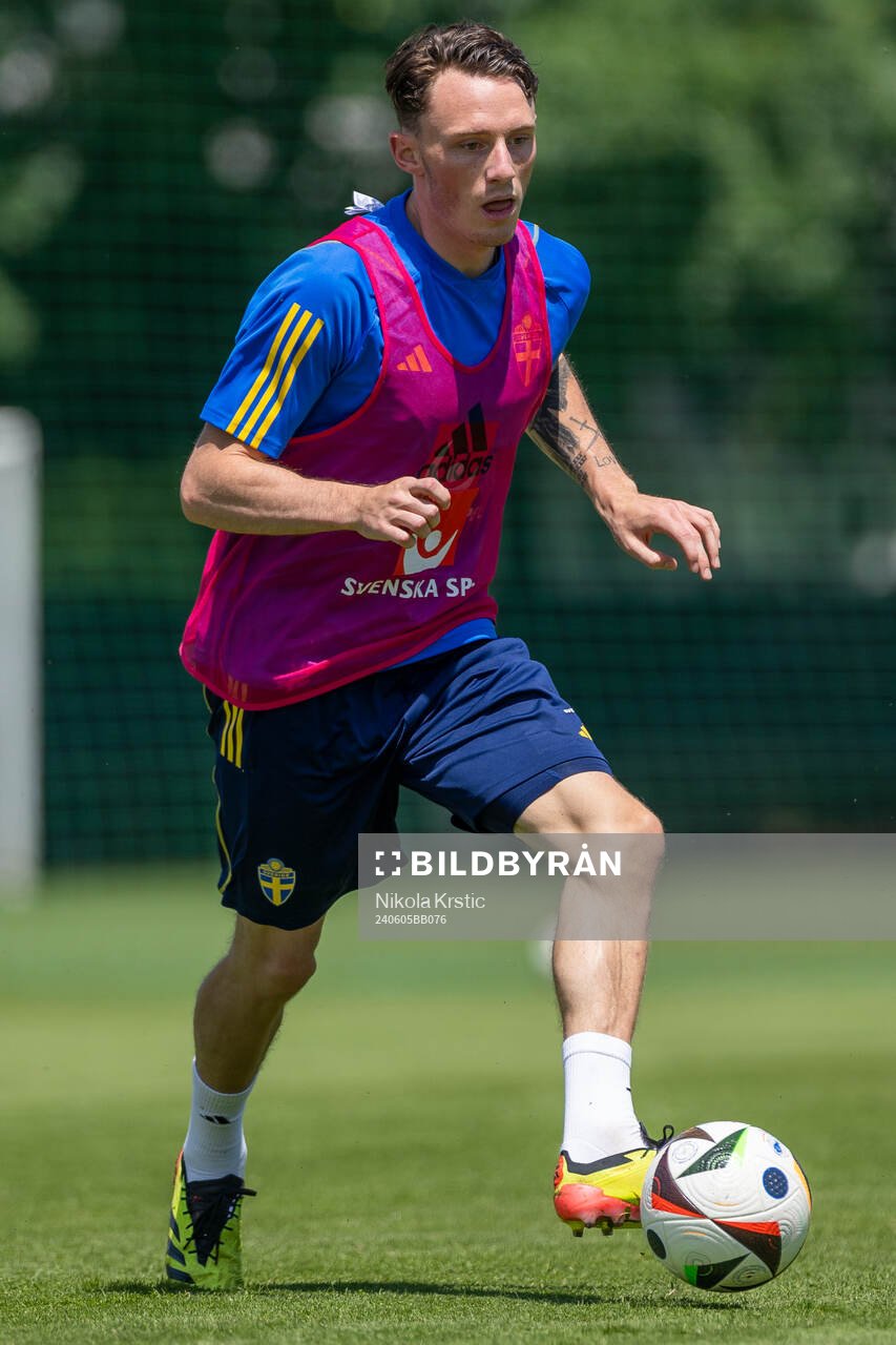 Noah Persson of the Swedish under-21 national football team