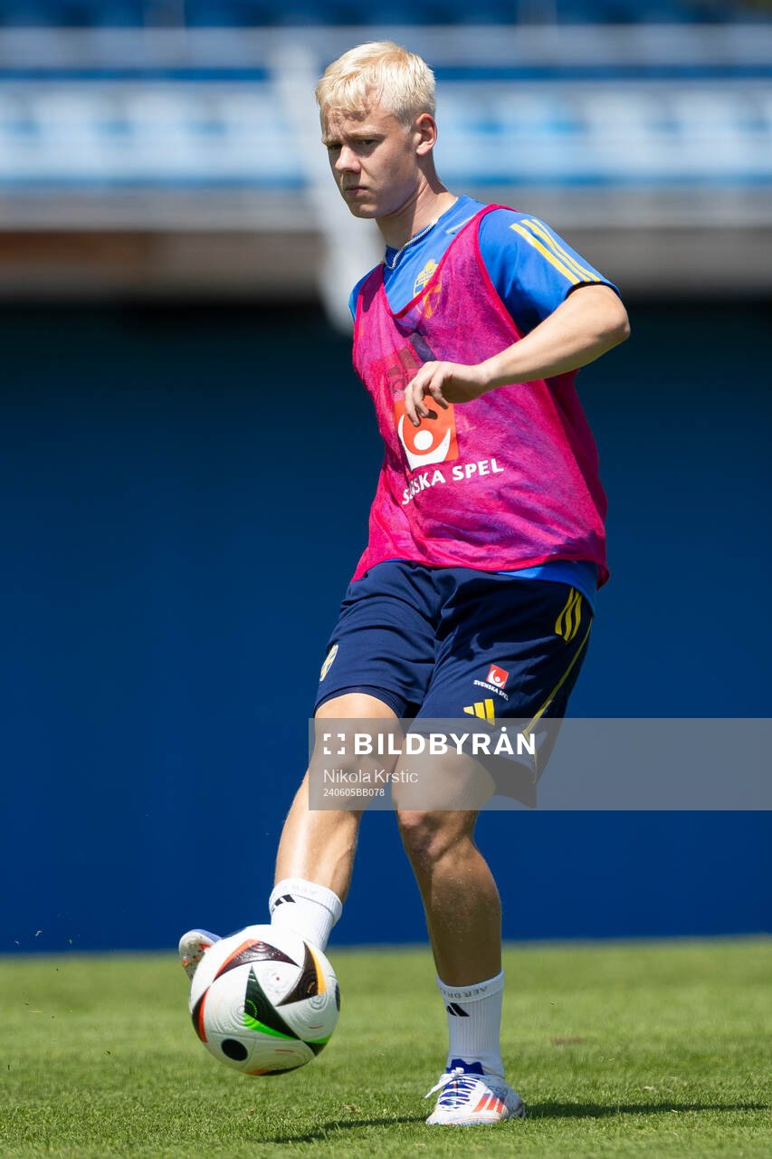 Otto Rosengren of the Swedish under-21 national football