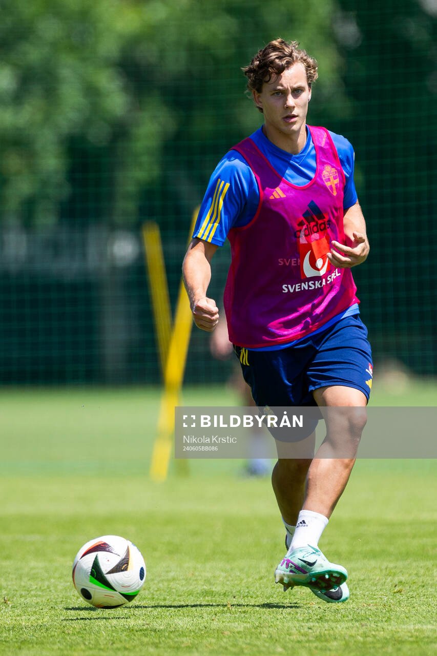 Hampus Skoglund of the Swedish under-21 national football
