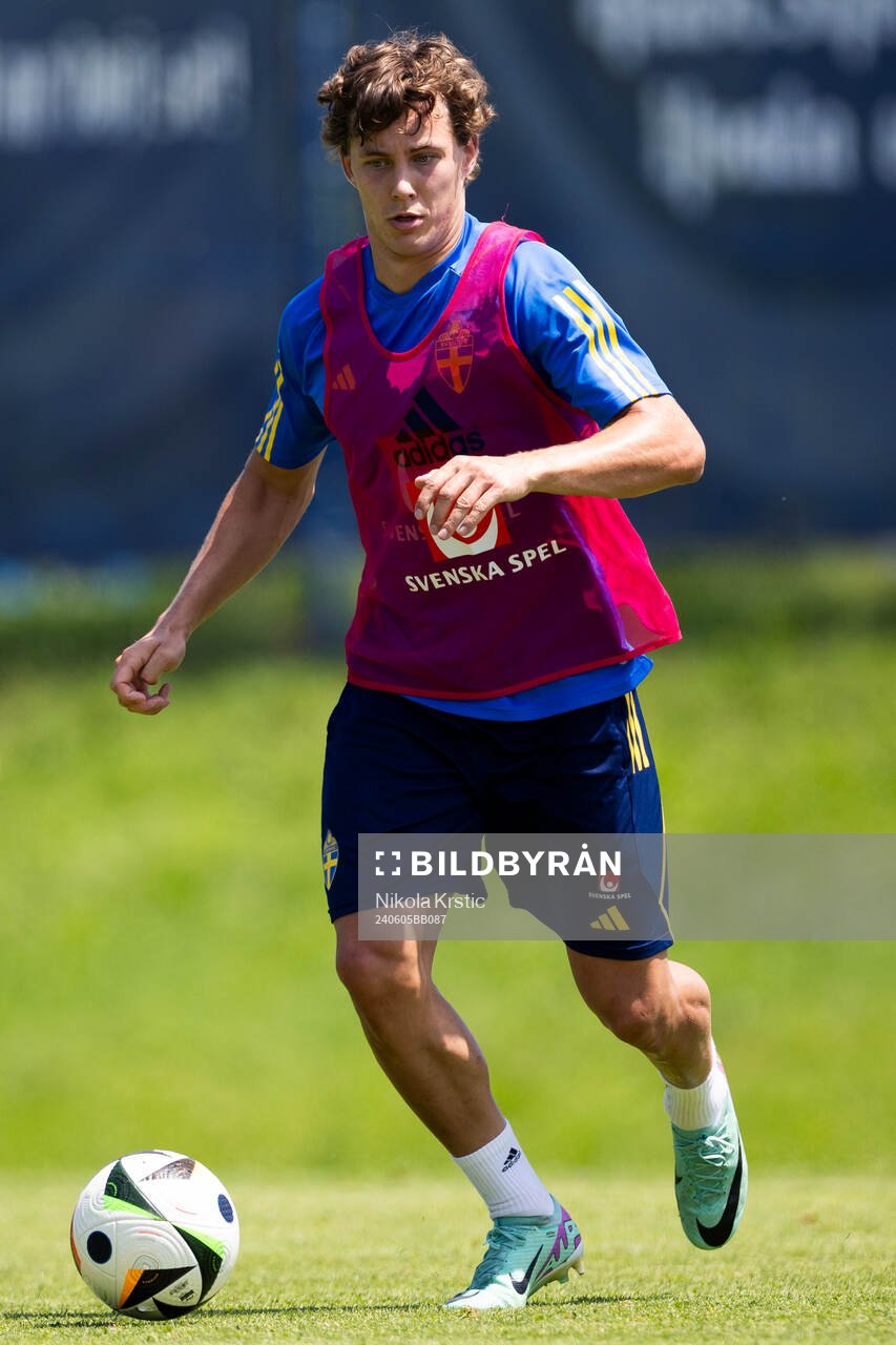 Hampus Skoglund of the Swedish under-21 national football