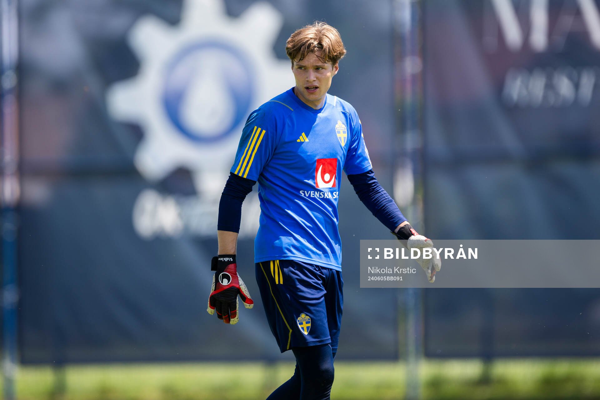 Filip Sidklev of the Swedish under-21 national football team