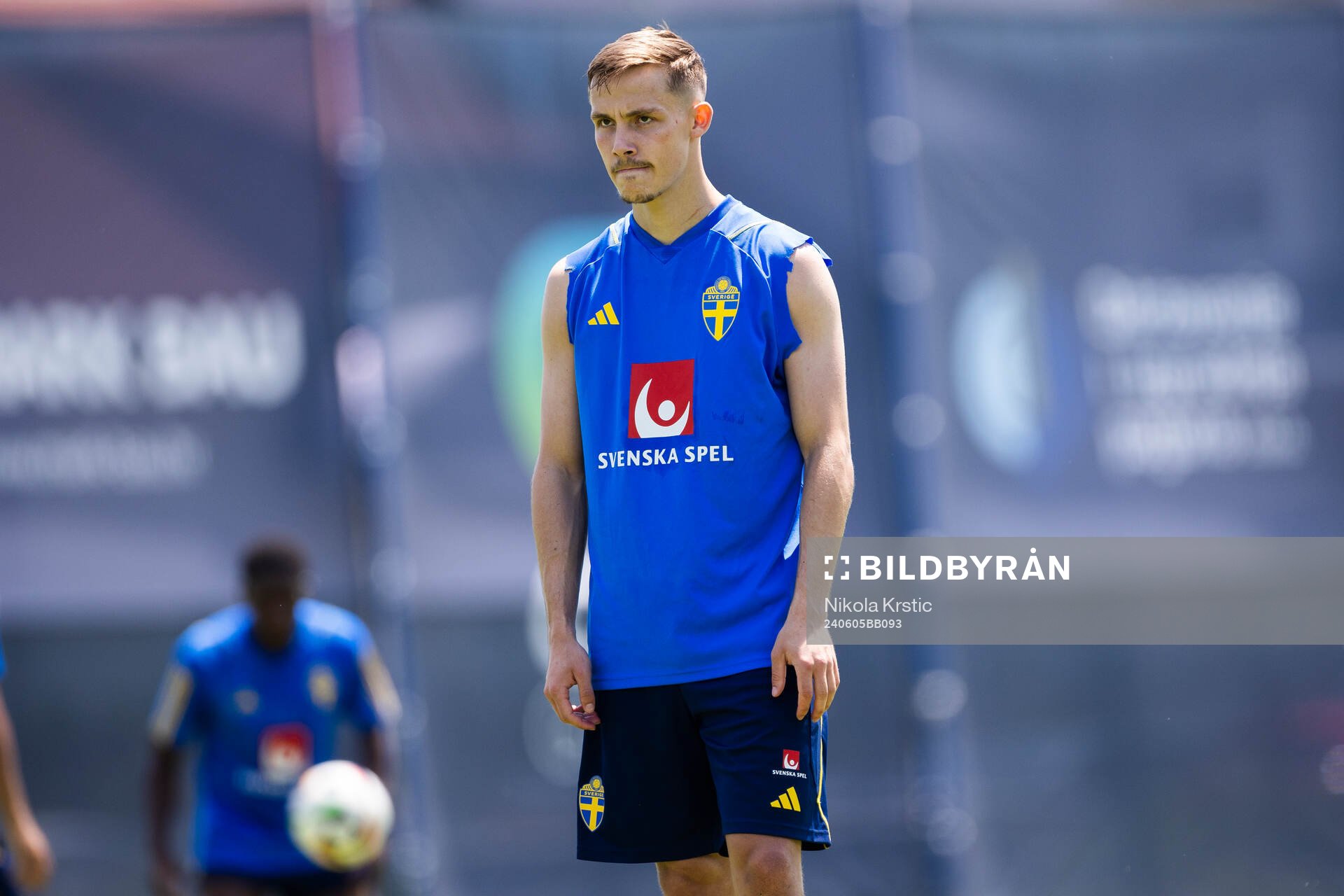 Jacob Ondrejka of the Swedish under-21 national football