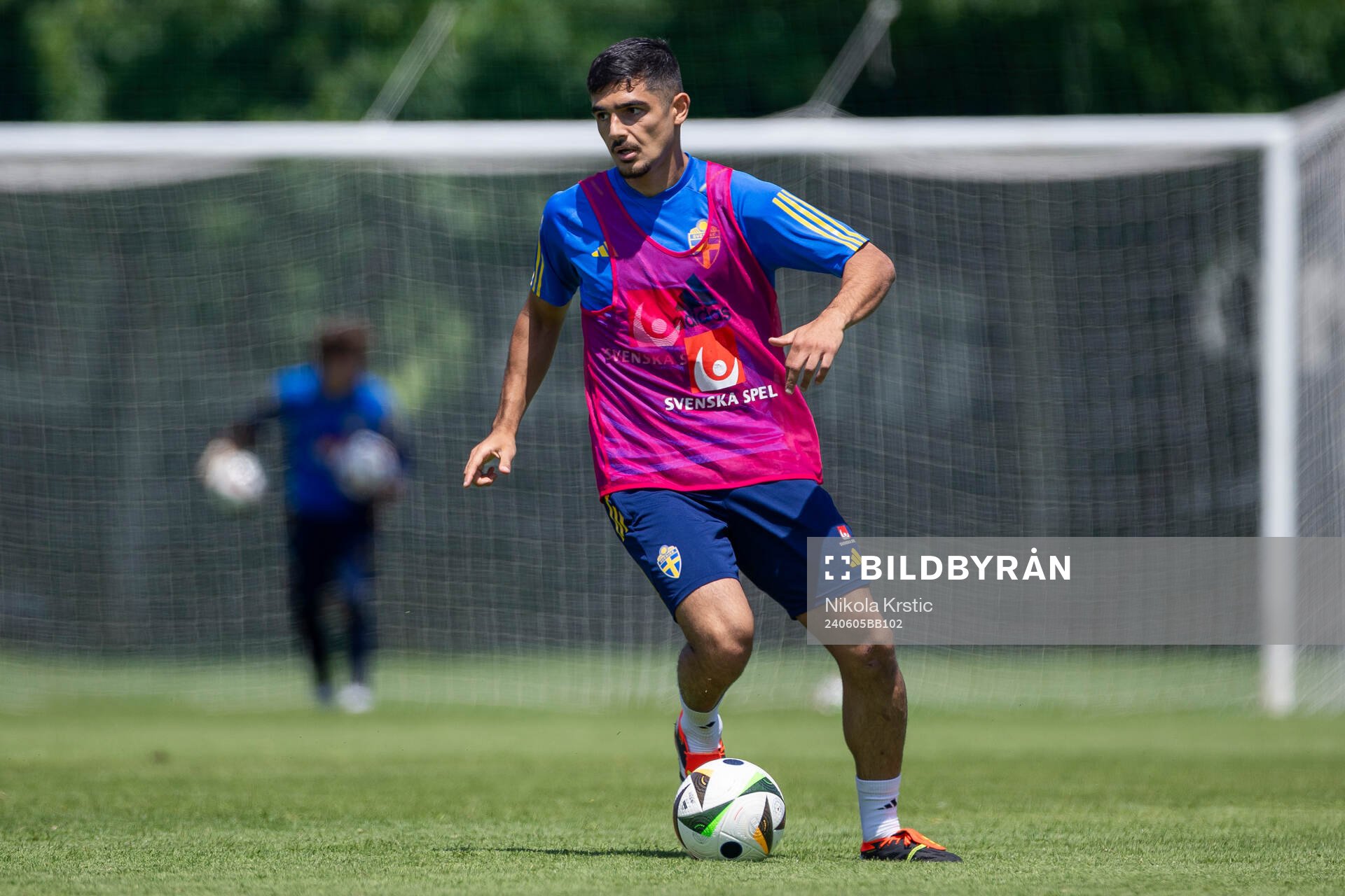 Aimar Sher of the Swedish under-21 national football team