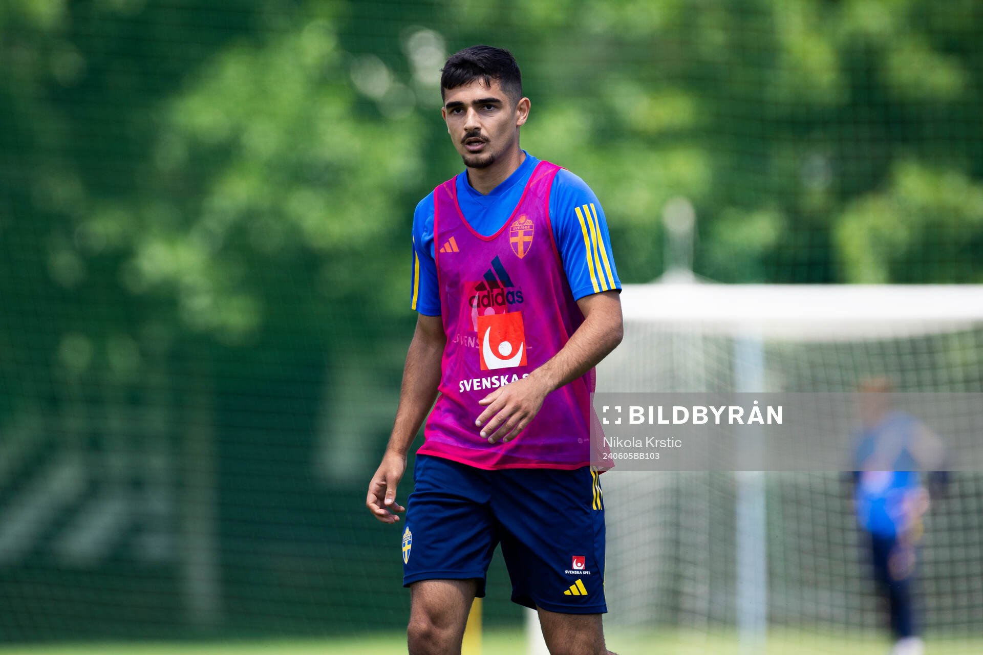 Aimar Sher of the Swedish under-21 national football team