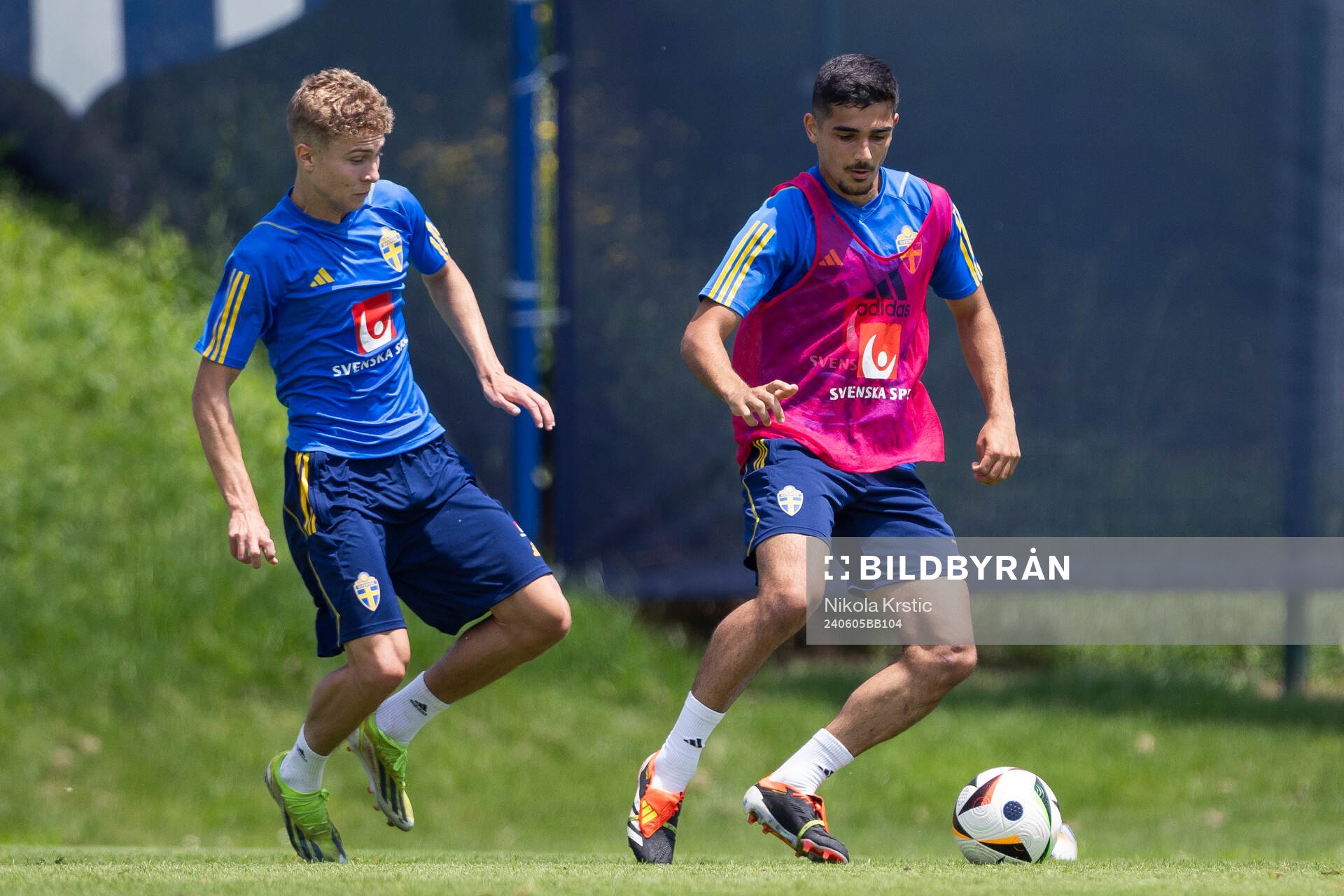 Hugo Bolin and Aimar Sher of the Swedish under-21 national