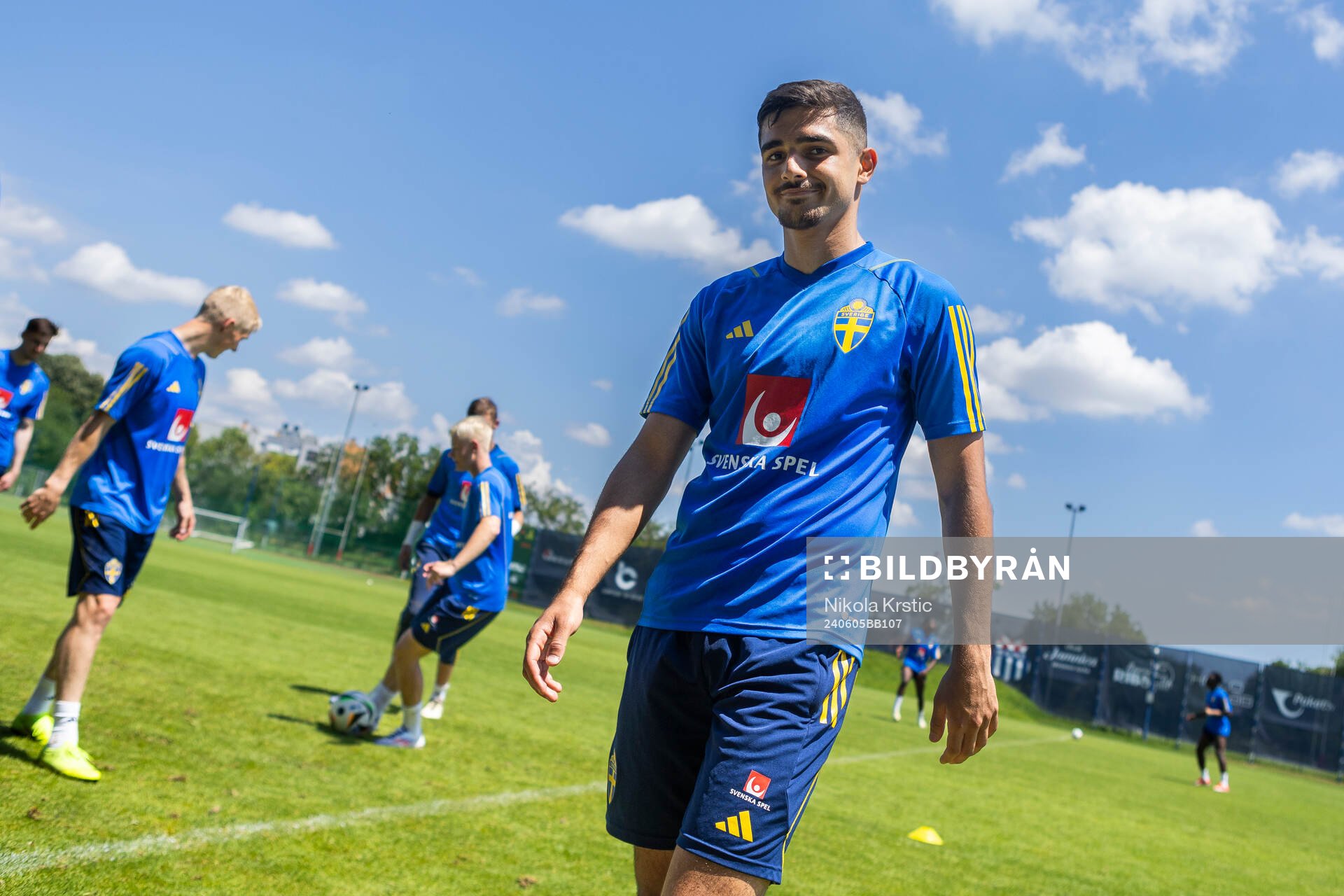 Aimar Sher of the Swedish under-21 national football team