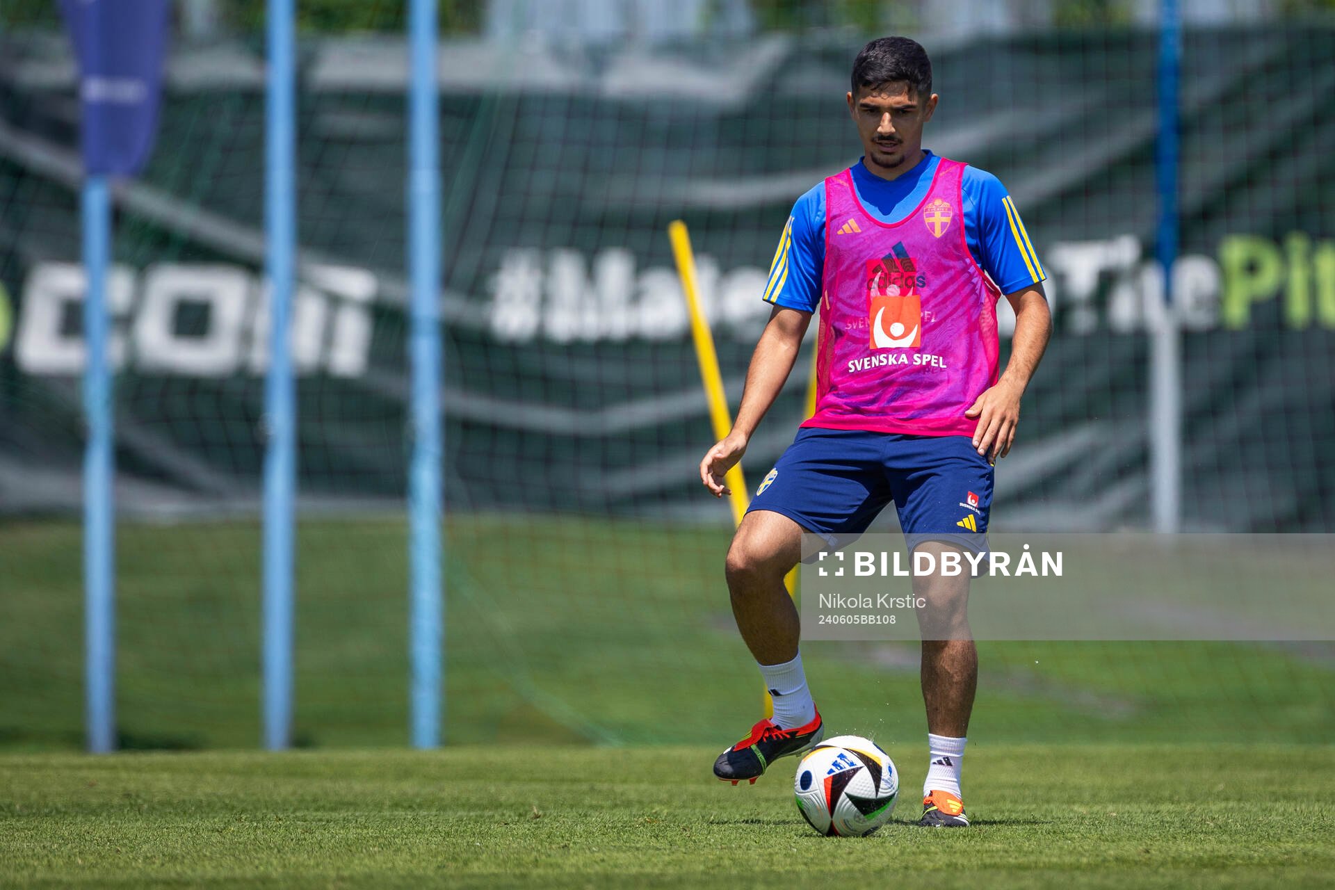 Aimar Sher of the Swedish under-21 national football team