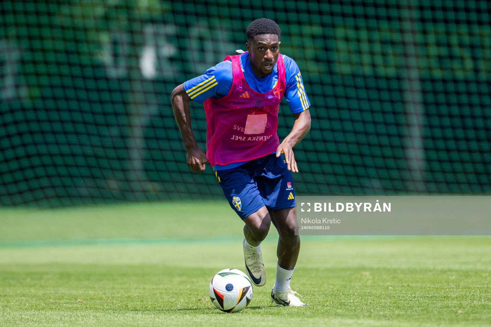 Josafat Mendes of the Swedish under-21 national football
