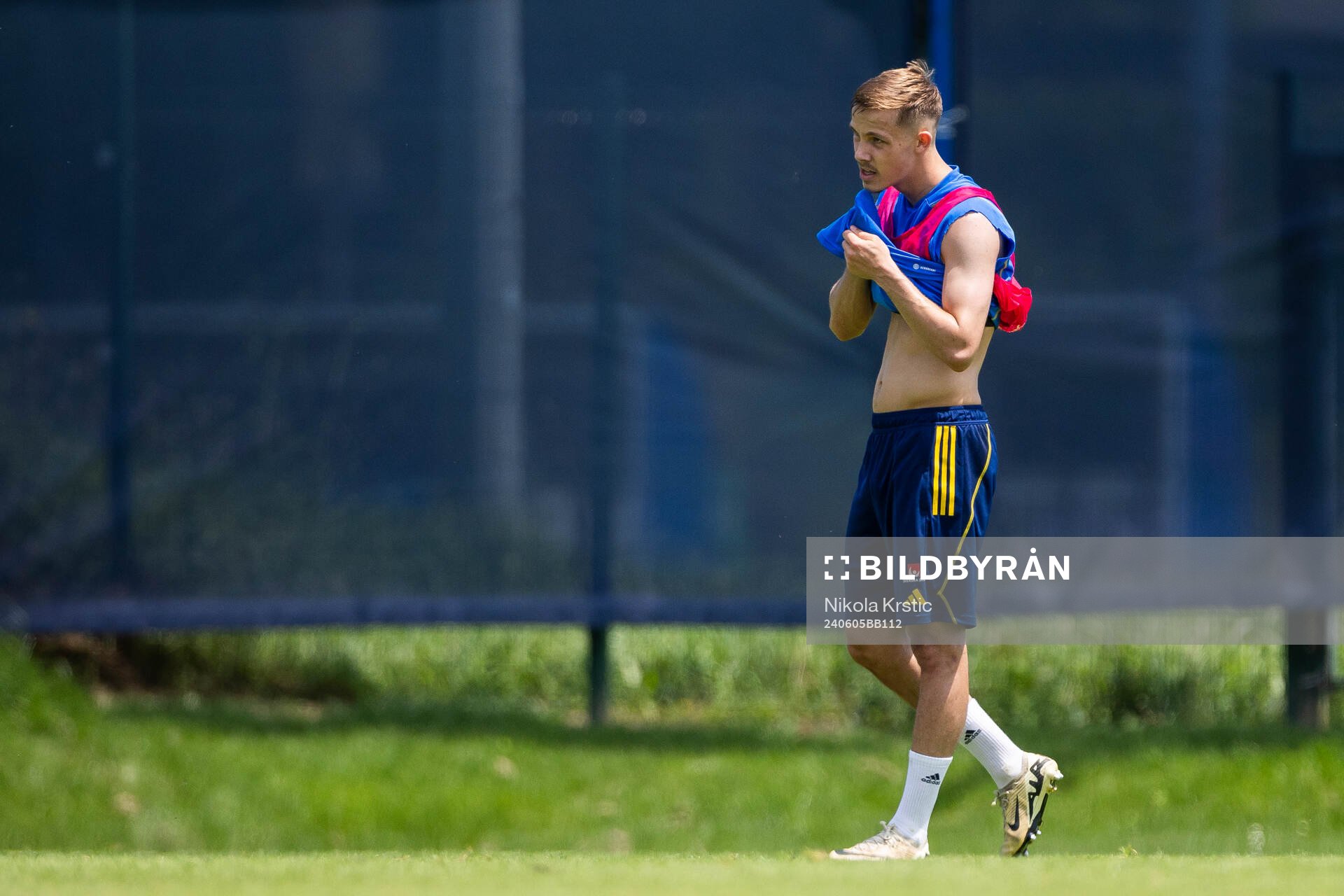 Jacob Ondrejka of the Swedish under-21 national football