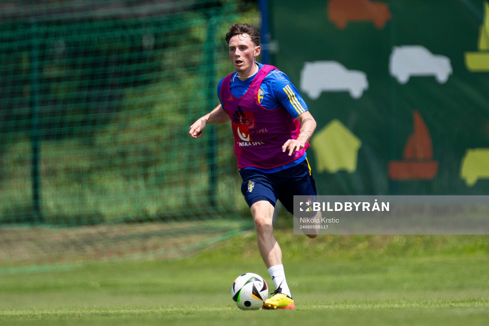 Noah Persson of the Swedish under-21 national football team