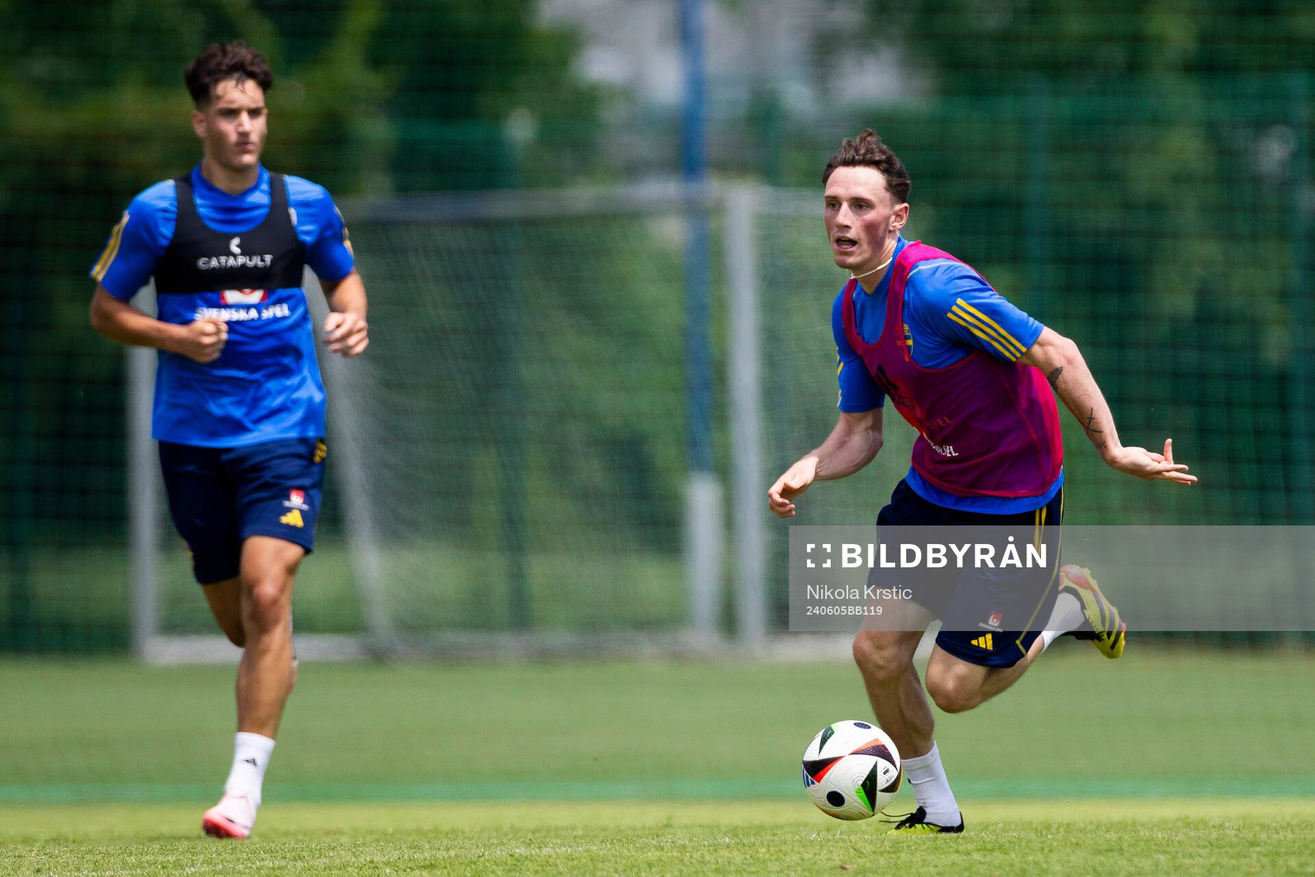 Noah Persson of the Swedish under-21 national football team