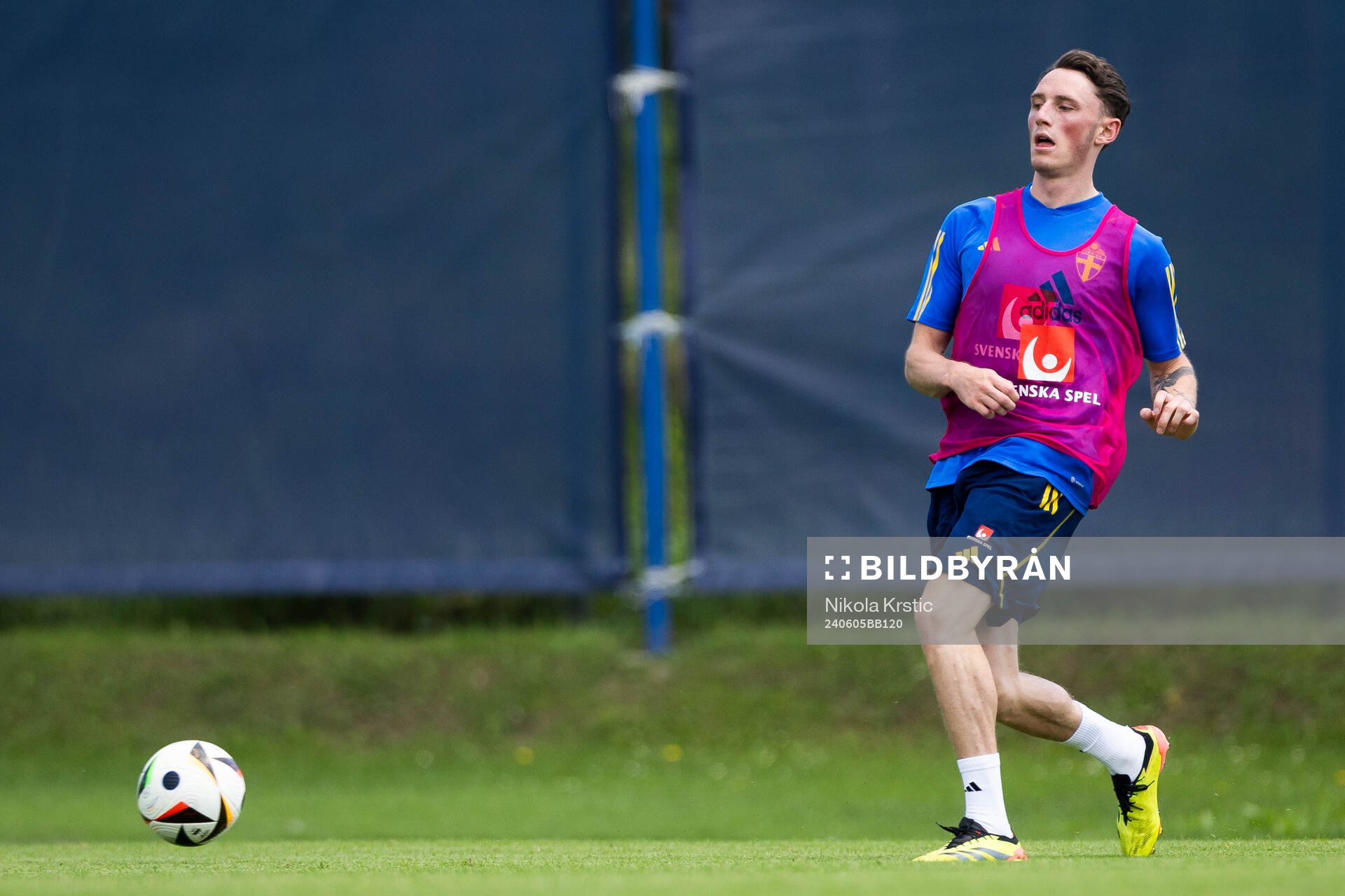 Noah Persson of the Swedish under-21 national football team