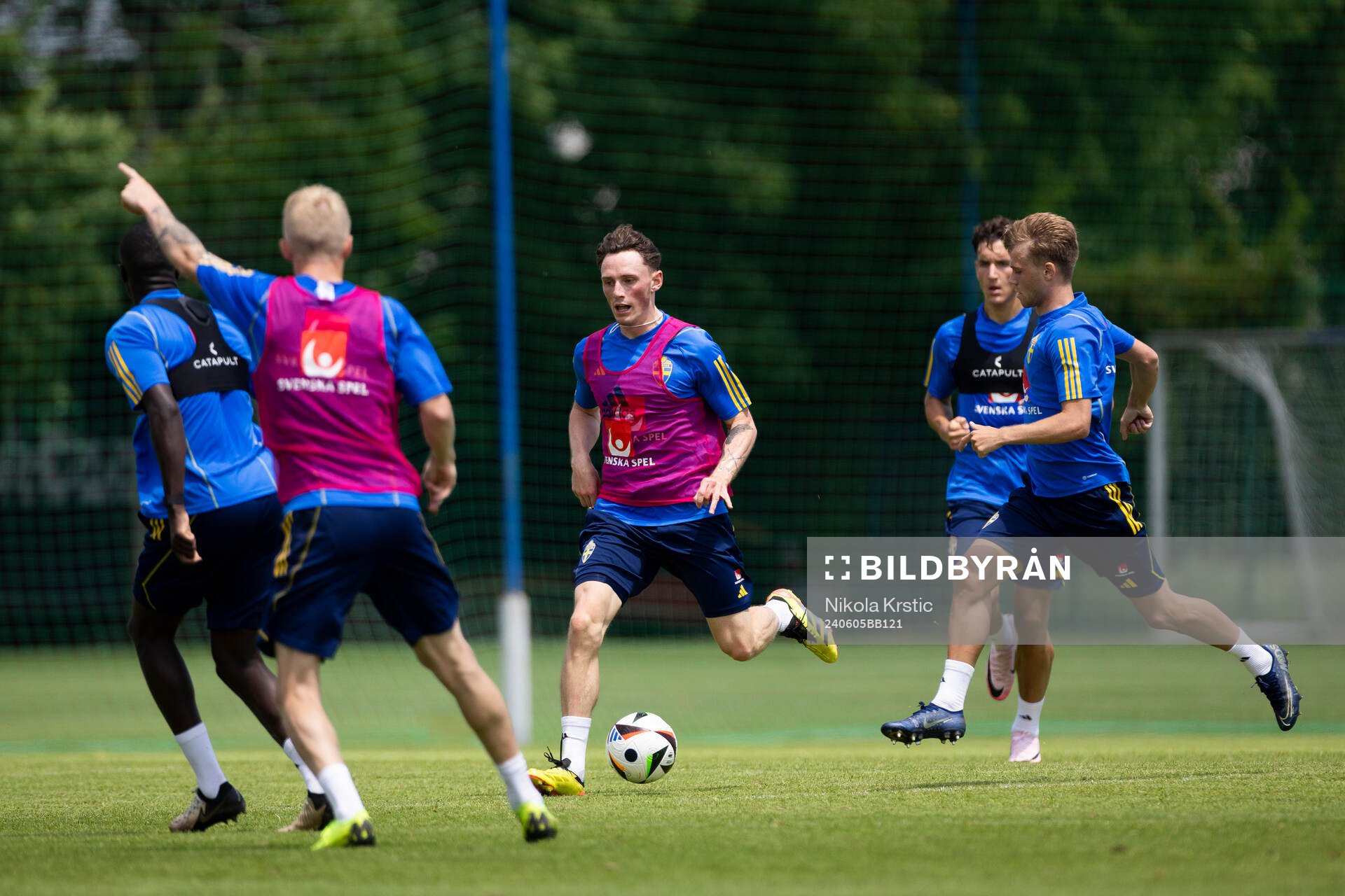 Noah Persson of the Swedish under-21 national football team
