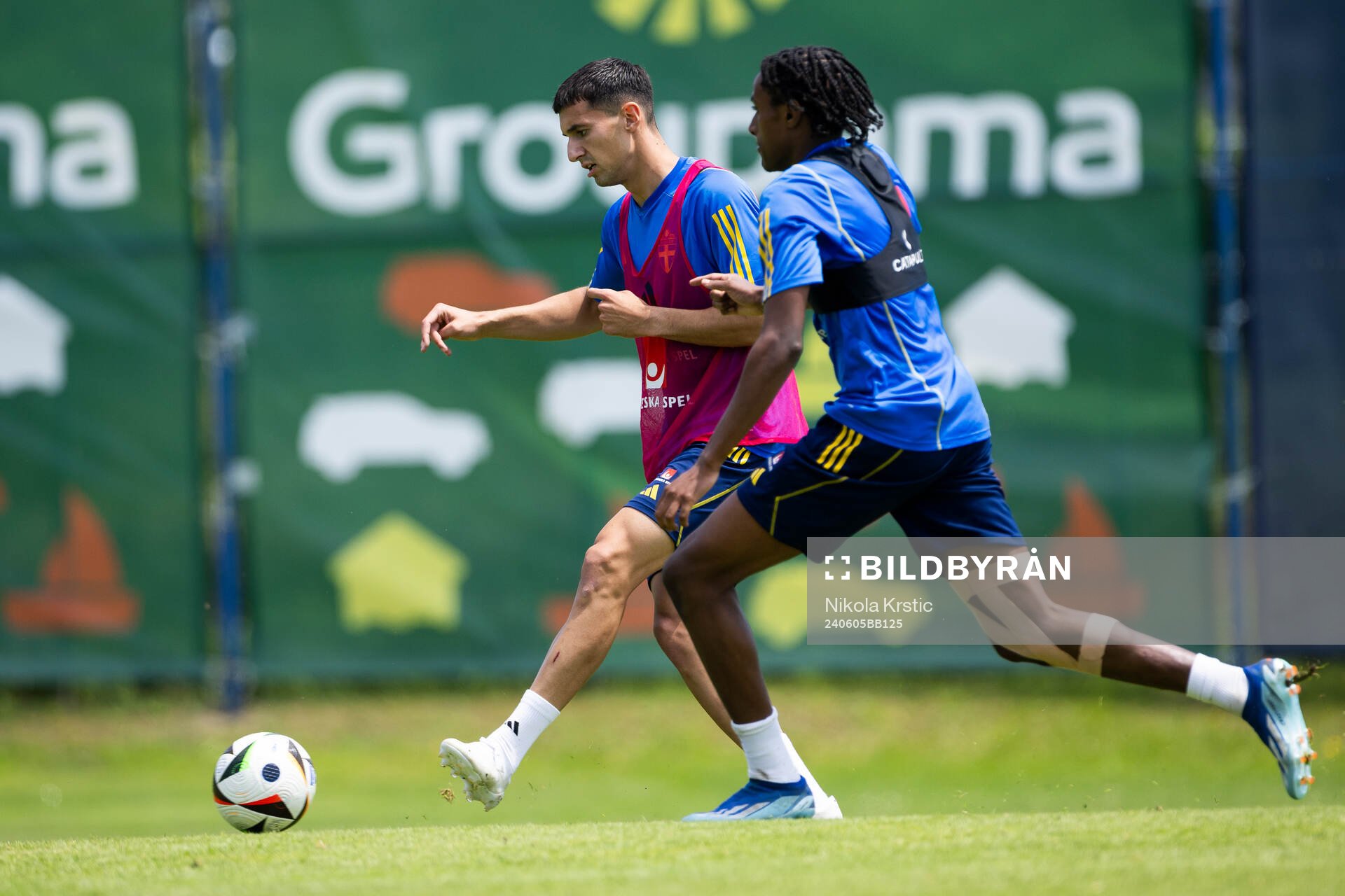 Emin Hasic of the Swedish under-21 national football team