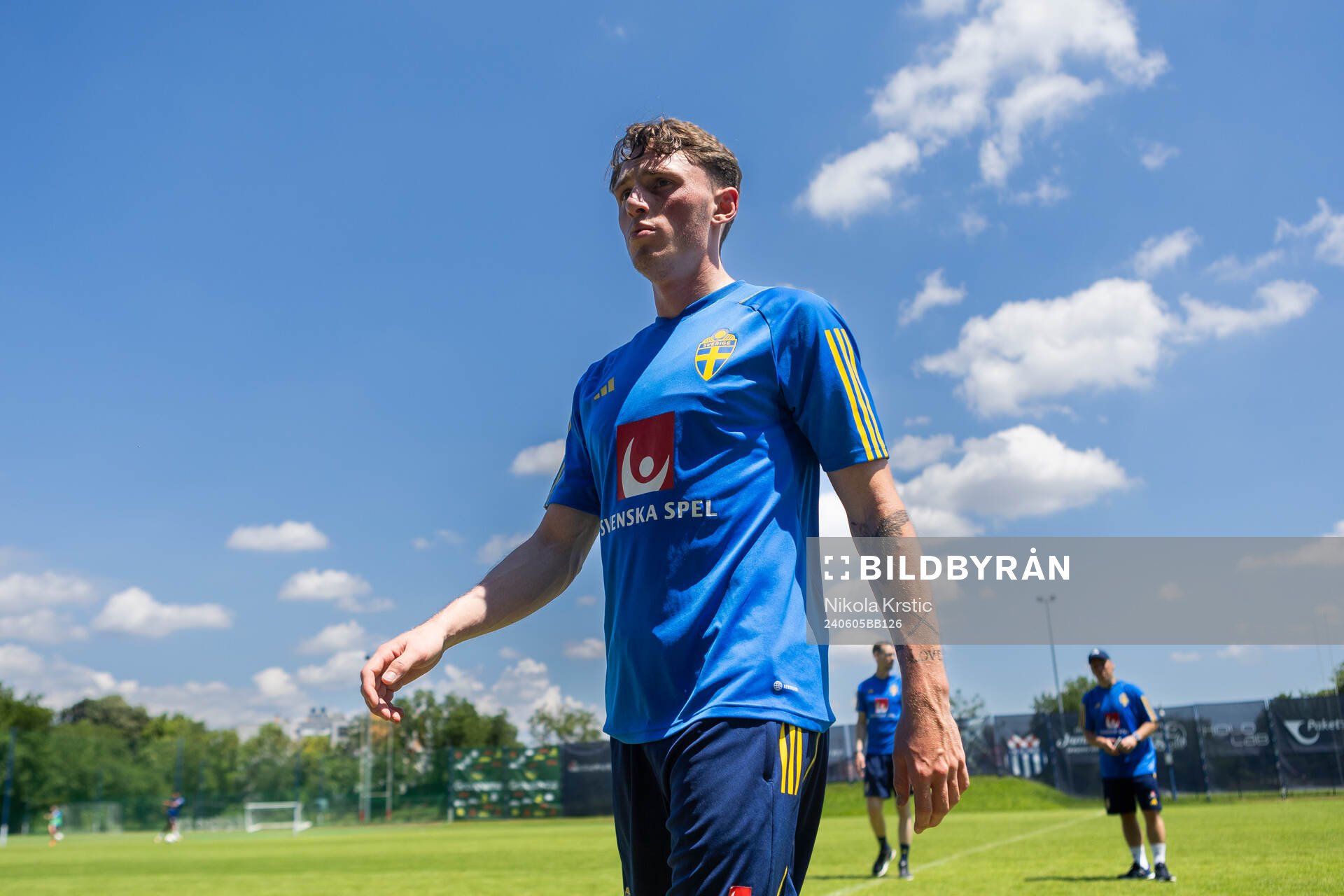 Noah Persson of the Swedish under-21 national football team