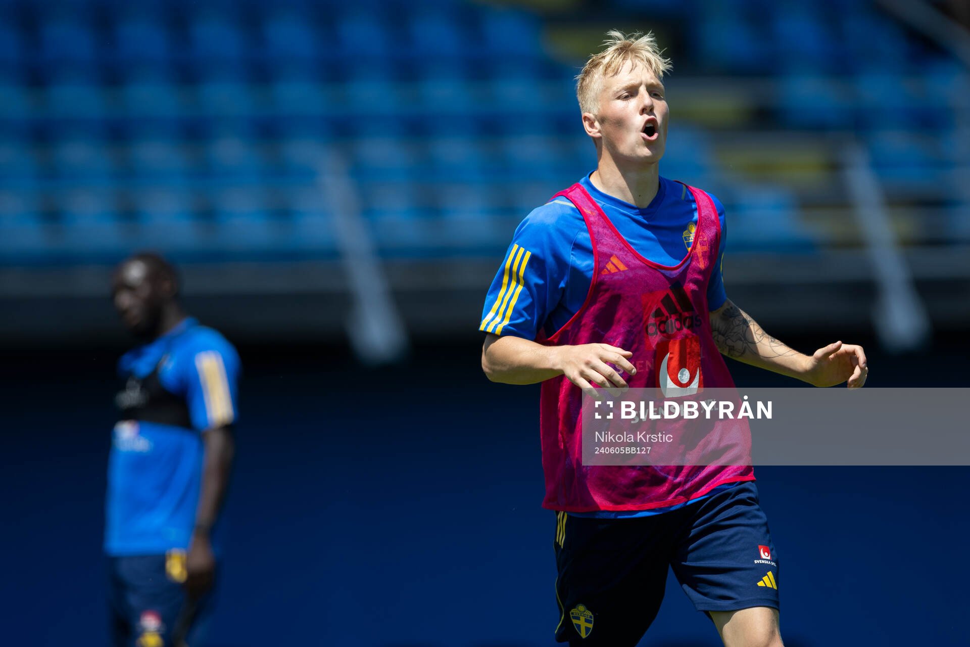 Melker Widell of the Swedish under-21 national football team