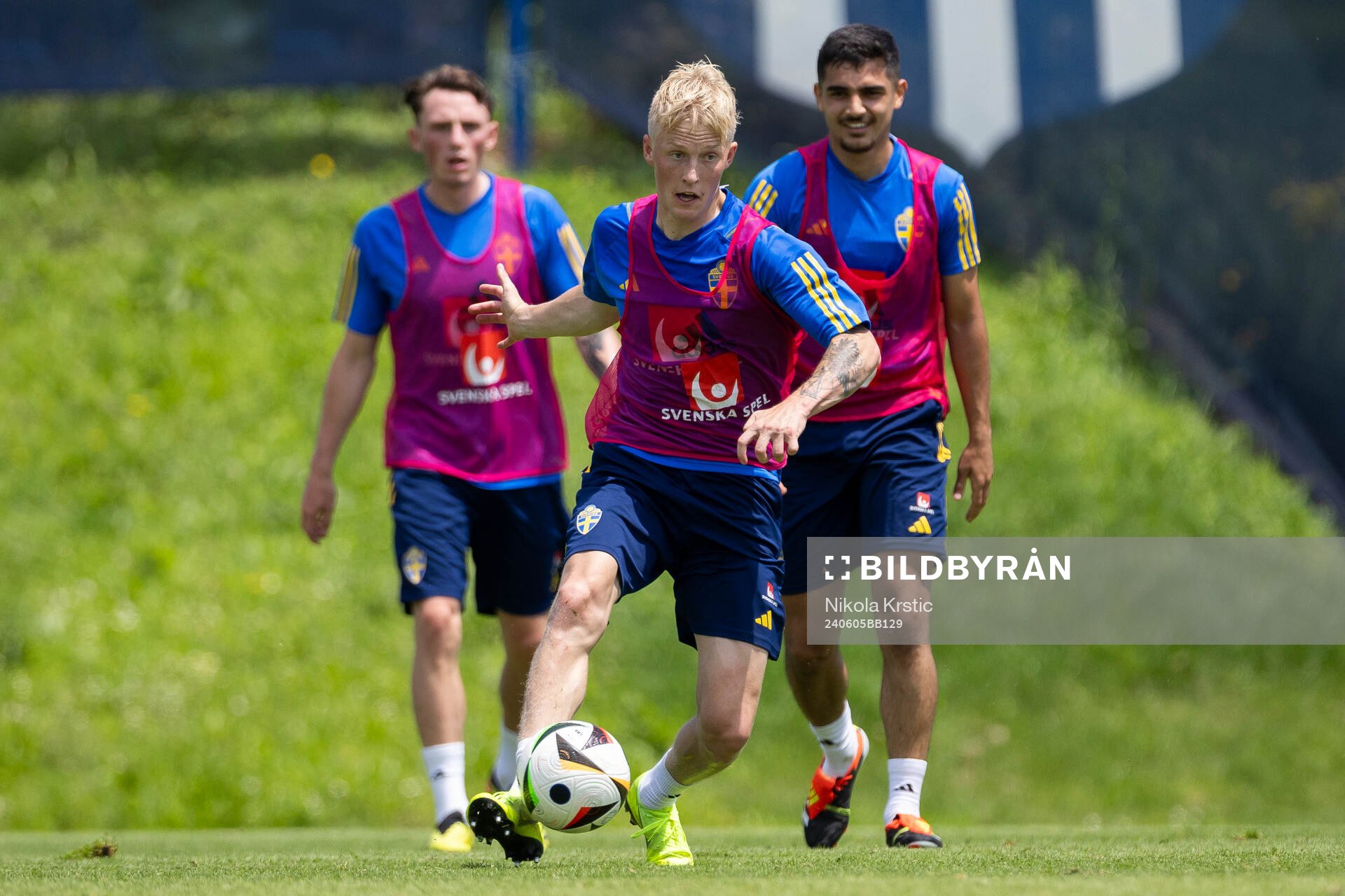 Melker Widell of the Swedish under-21 national football team