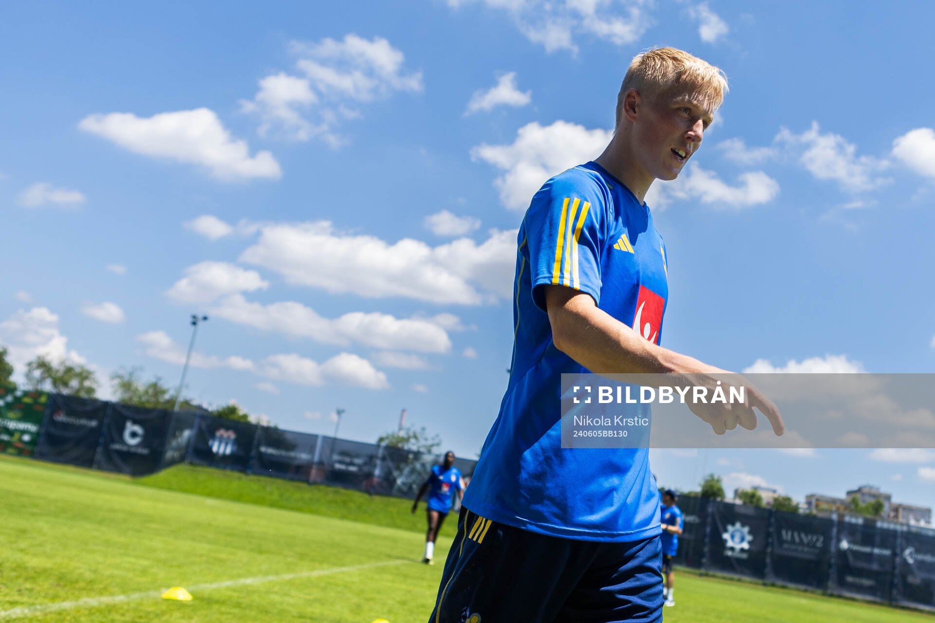 Melker Widell of the Swedish under-21 national football team