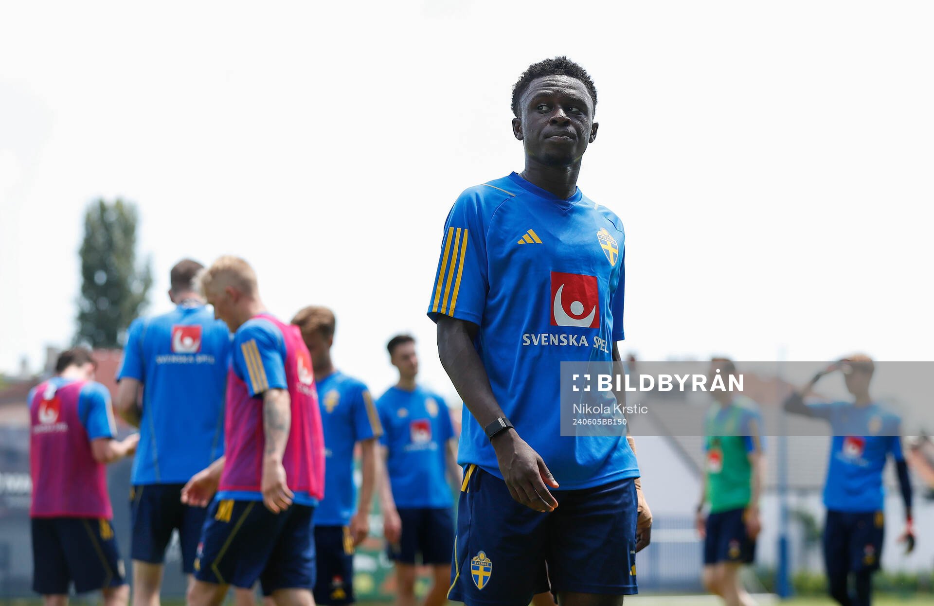 Zeidane Inoussa of the Swedish under-21 national football