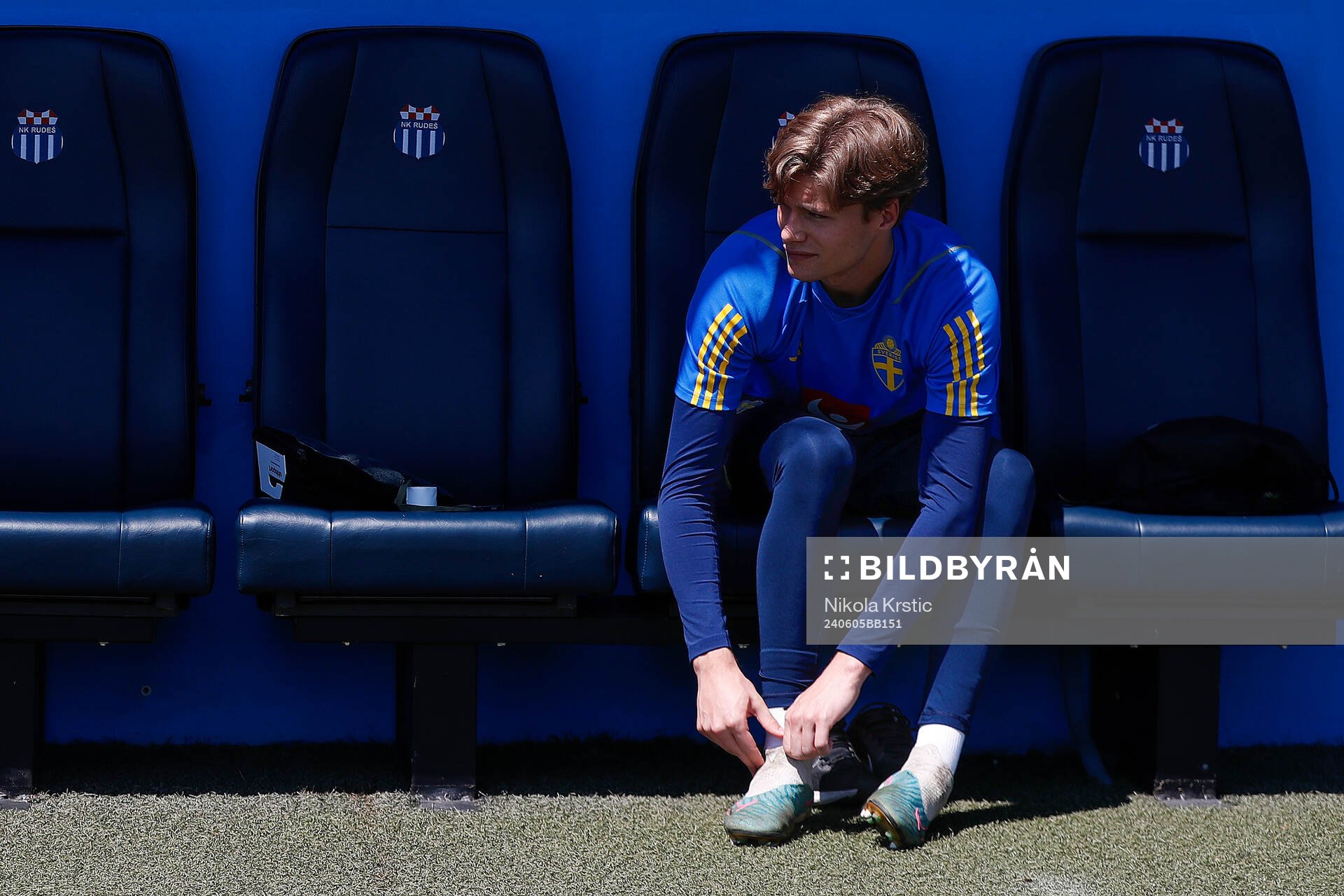 Filip Sidklev of the Swedish under-21 national football team