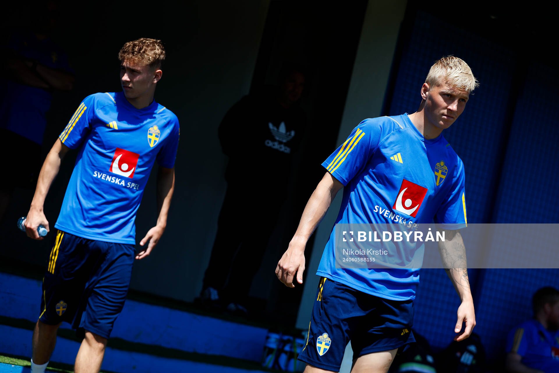 Hugo Bolin and Melker Widell of the Swedish under-21