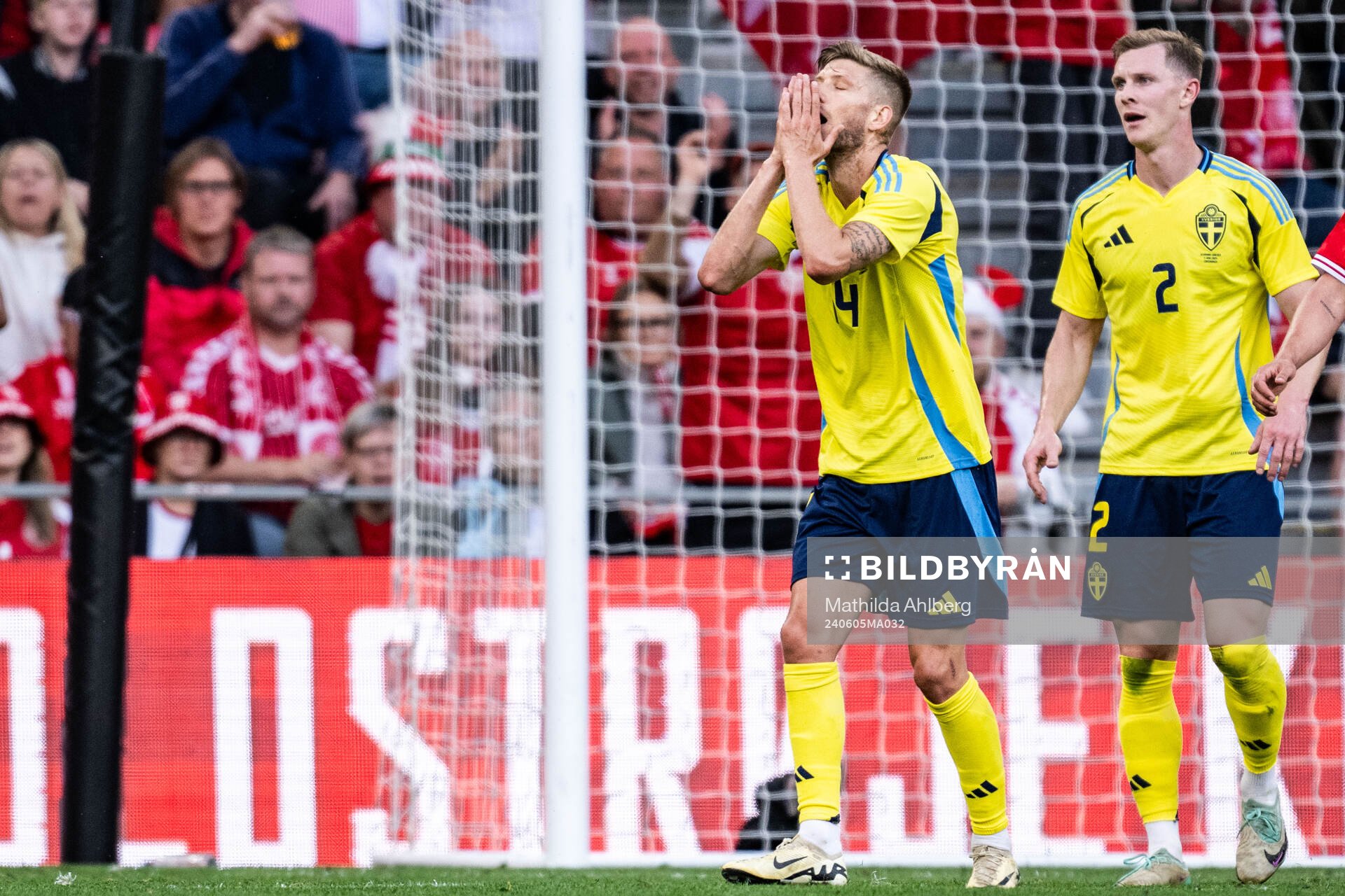 Anton Salétros of Sweden looks dejected