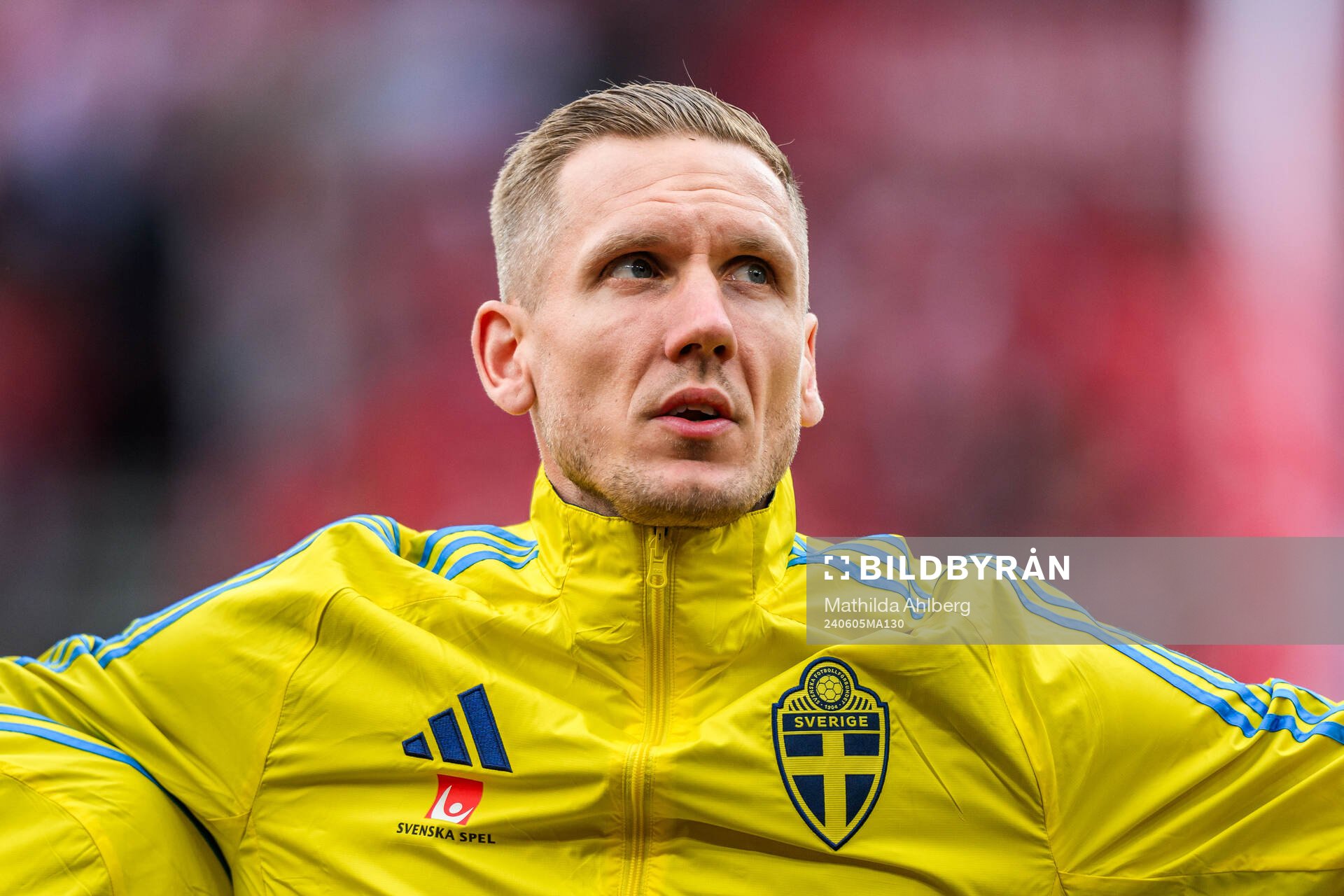Goalkeeper Robin Olsen of Sweden