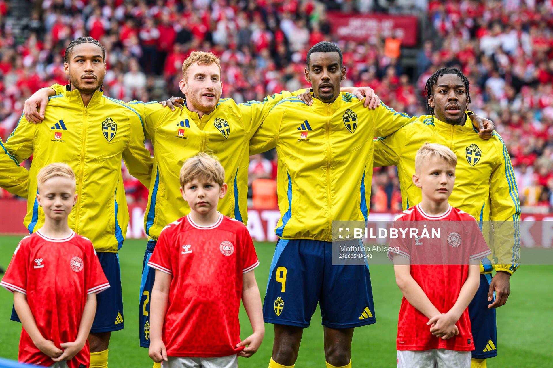 Jens Cajuste, Dejan Kulusevski, Alexander Isak and Anthony