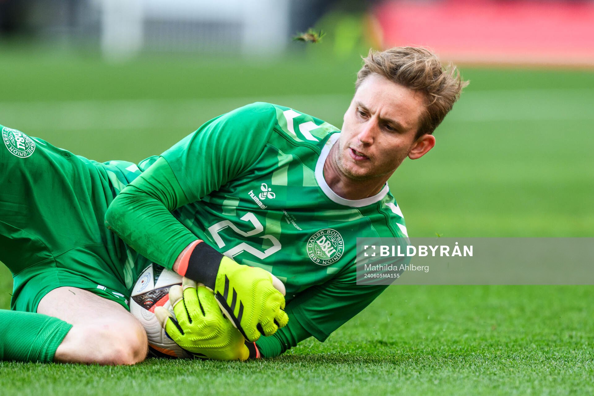 Goalkeeper Frederik Rønnow of Denmark