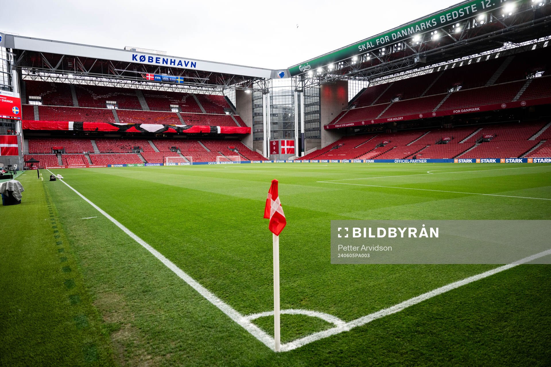 Interior view of Parken Stadium