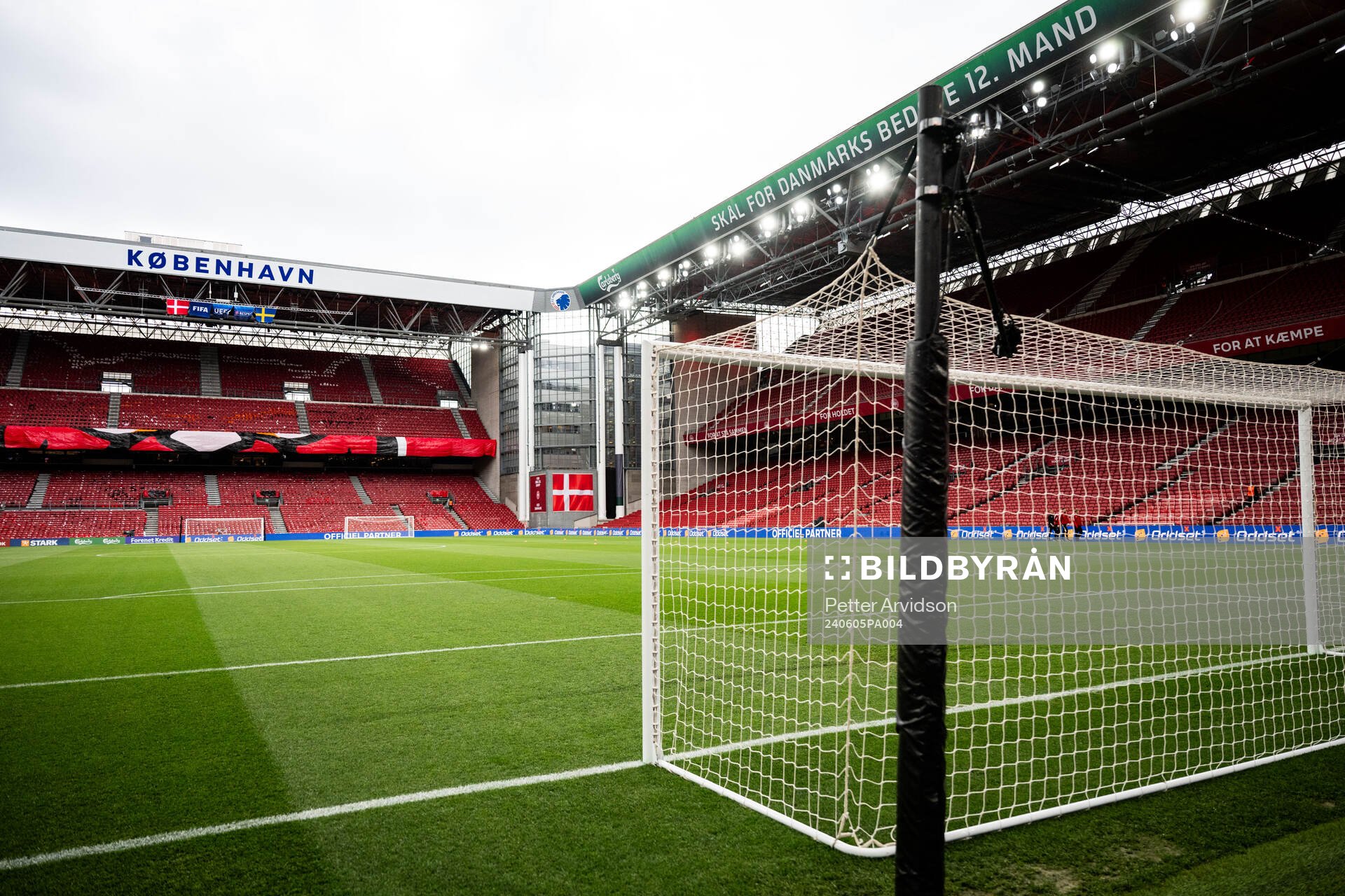 Interior view of Parken Stadium