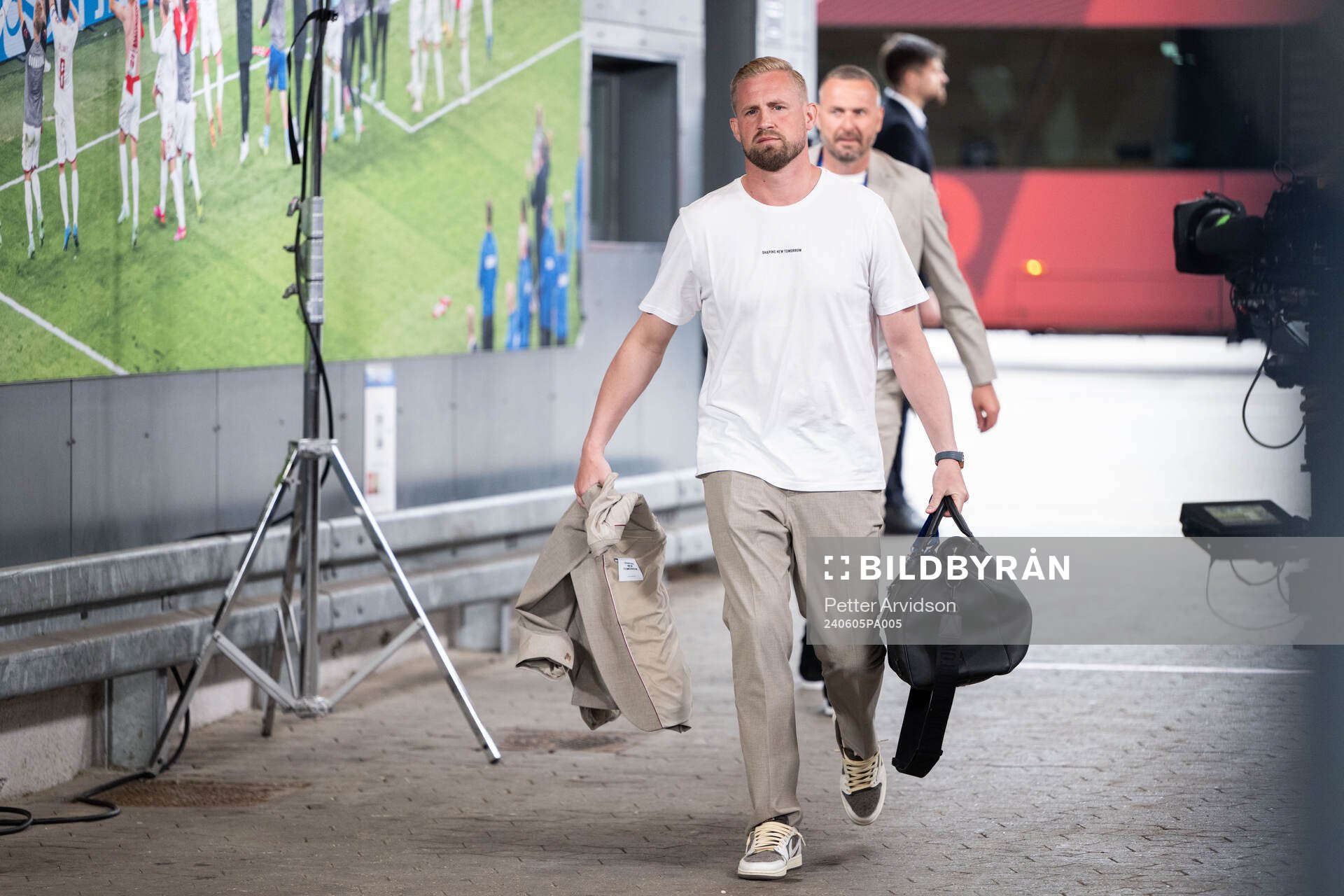 Goalkeeper Kasper Schmeichel of Denmark