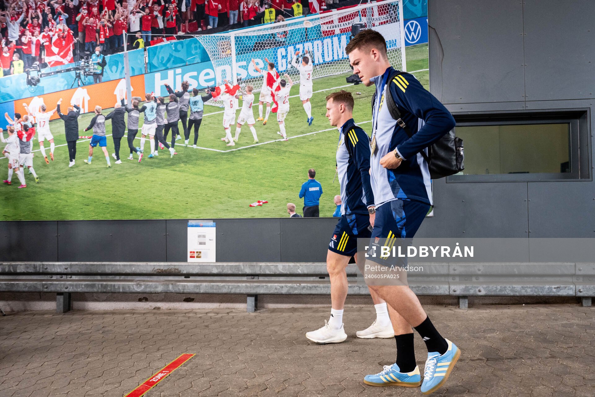 Emil Krafth and Emil Holm of Sweden