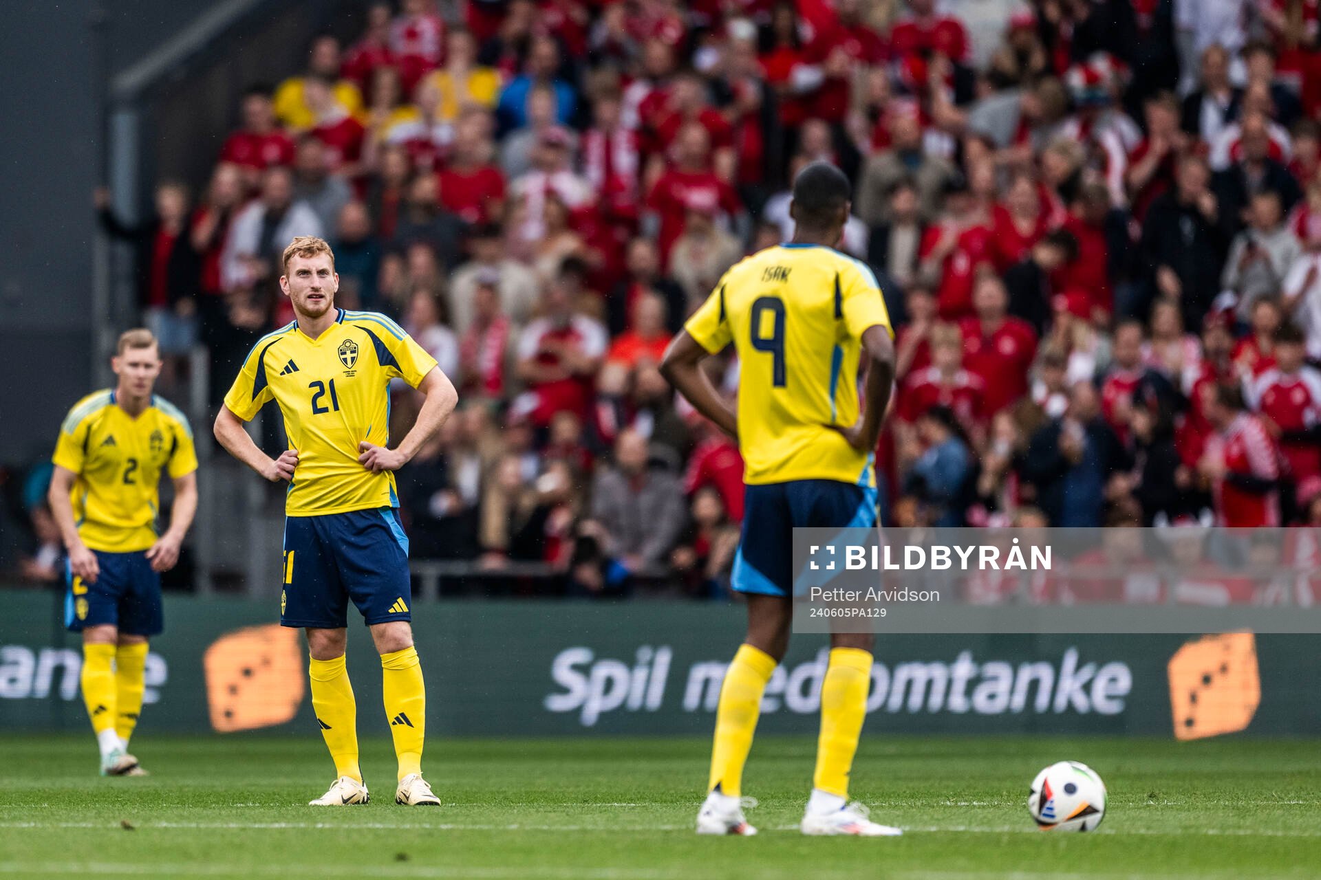 Dejan Kulusevski of Sweden looks dejected