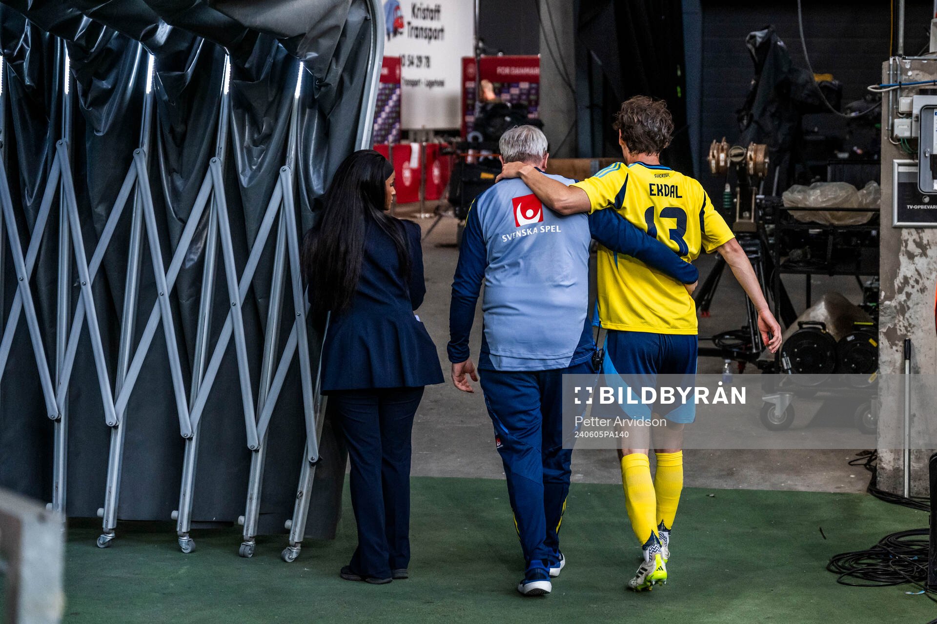 Hjalmar Ekdal of Sweden leaves the pitch