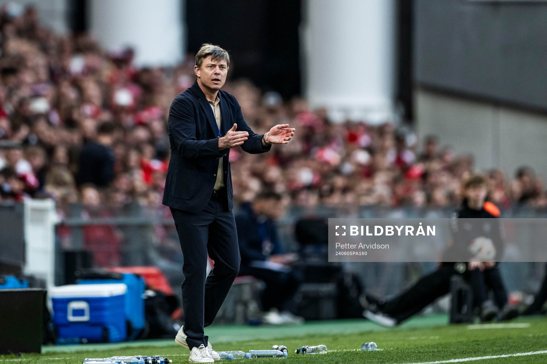Head coach Jon Dahl Tomasson of Sweden
