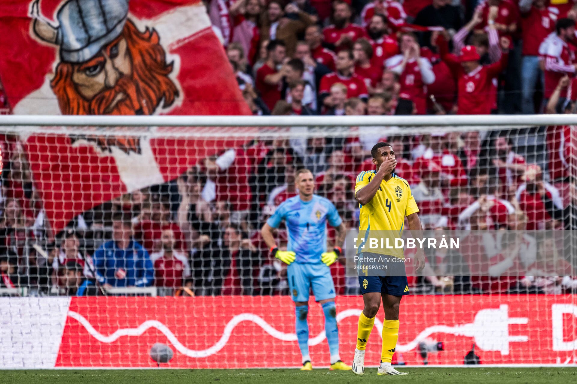 Isak Hien of Sweden looks dejected