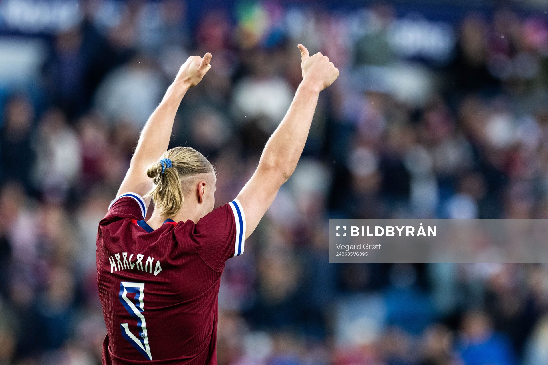 Erling Braut Haaland of Norway celebrates