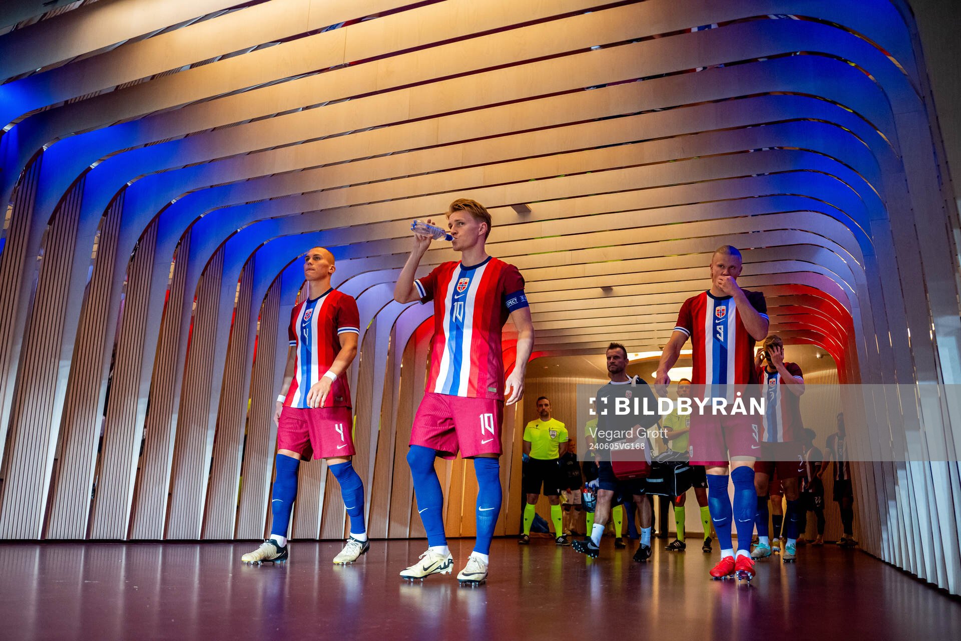 Leo Østigård, Martin Ødegaard and Erling Braut Haaland