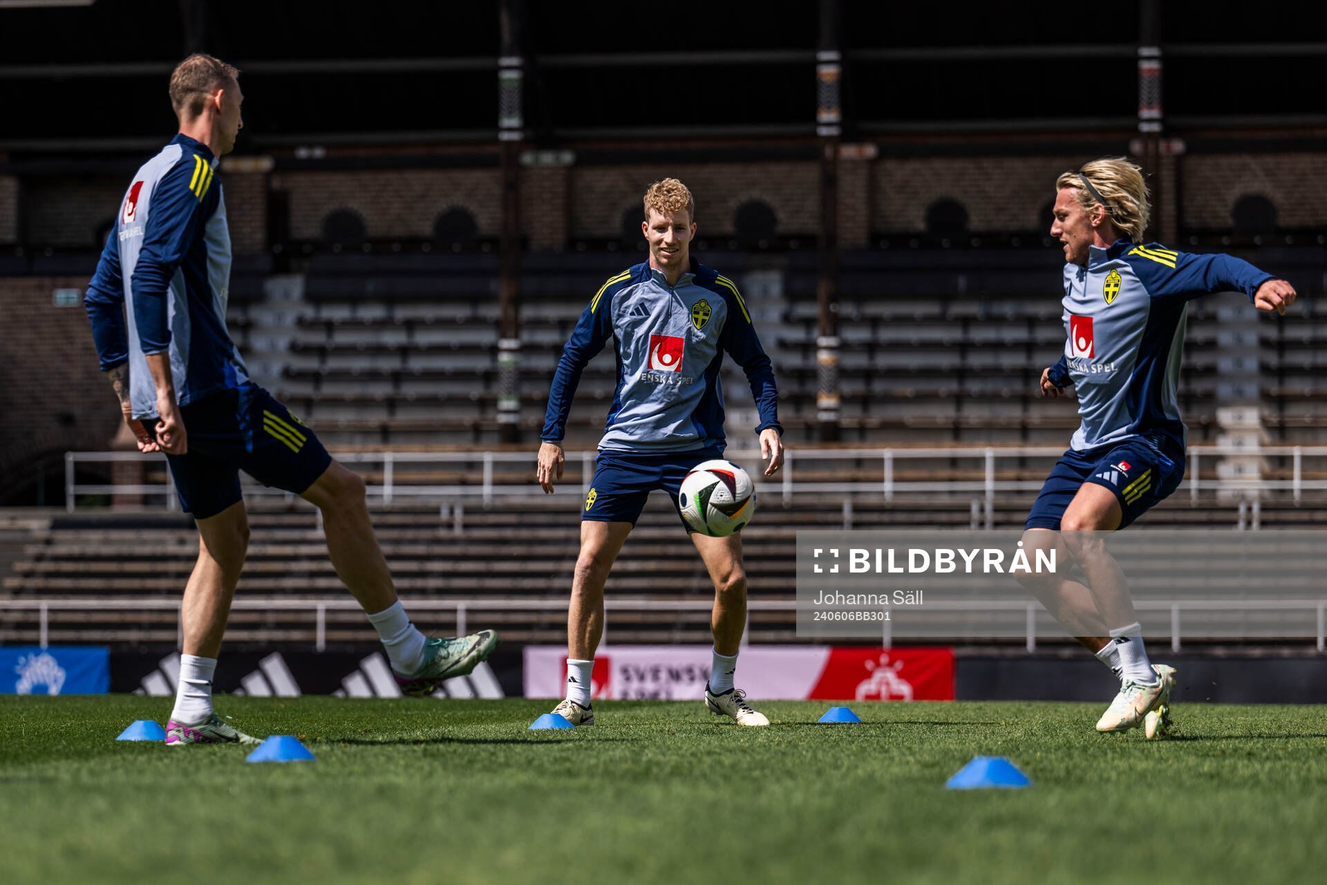 Gustaf Nilsson, Samuel Gustafson and Emil Forsberg of the