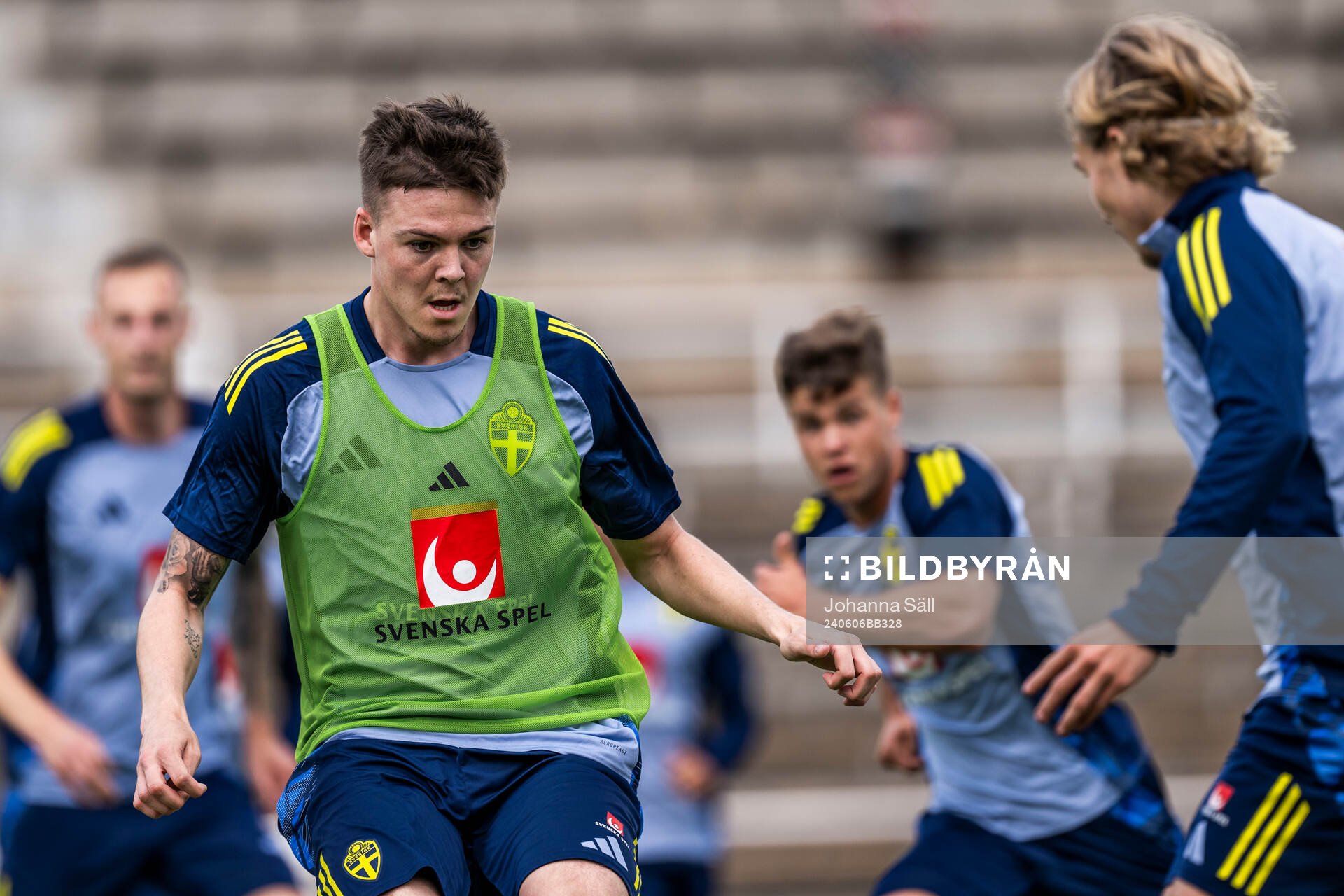 Emil Holm of the Swedish men's national football team