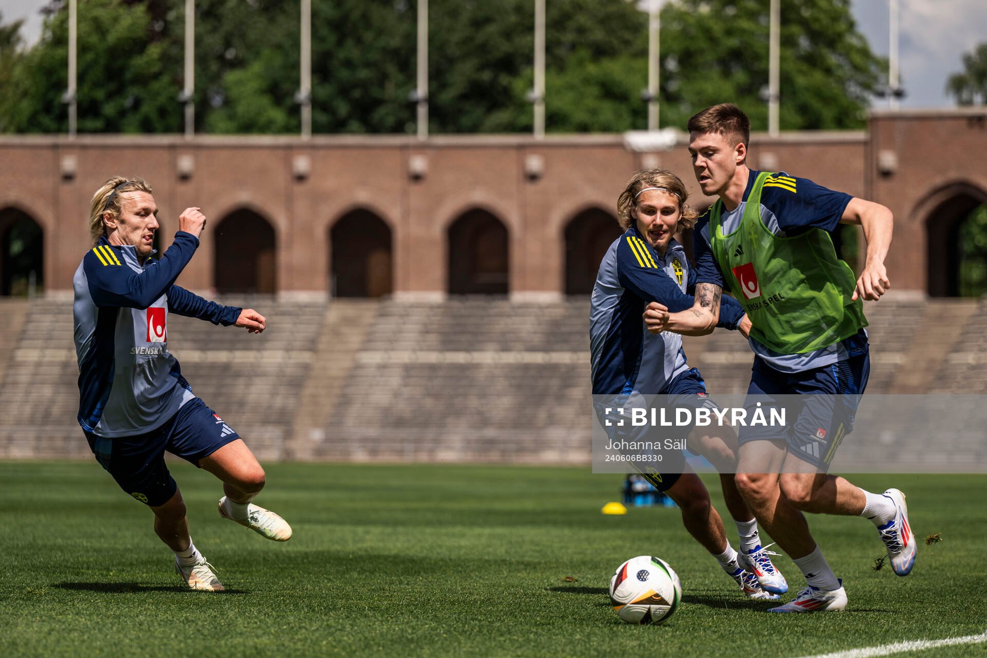 Emil Forsberg, Sebastian Nanasi and Emil Holm of the